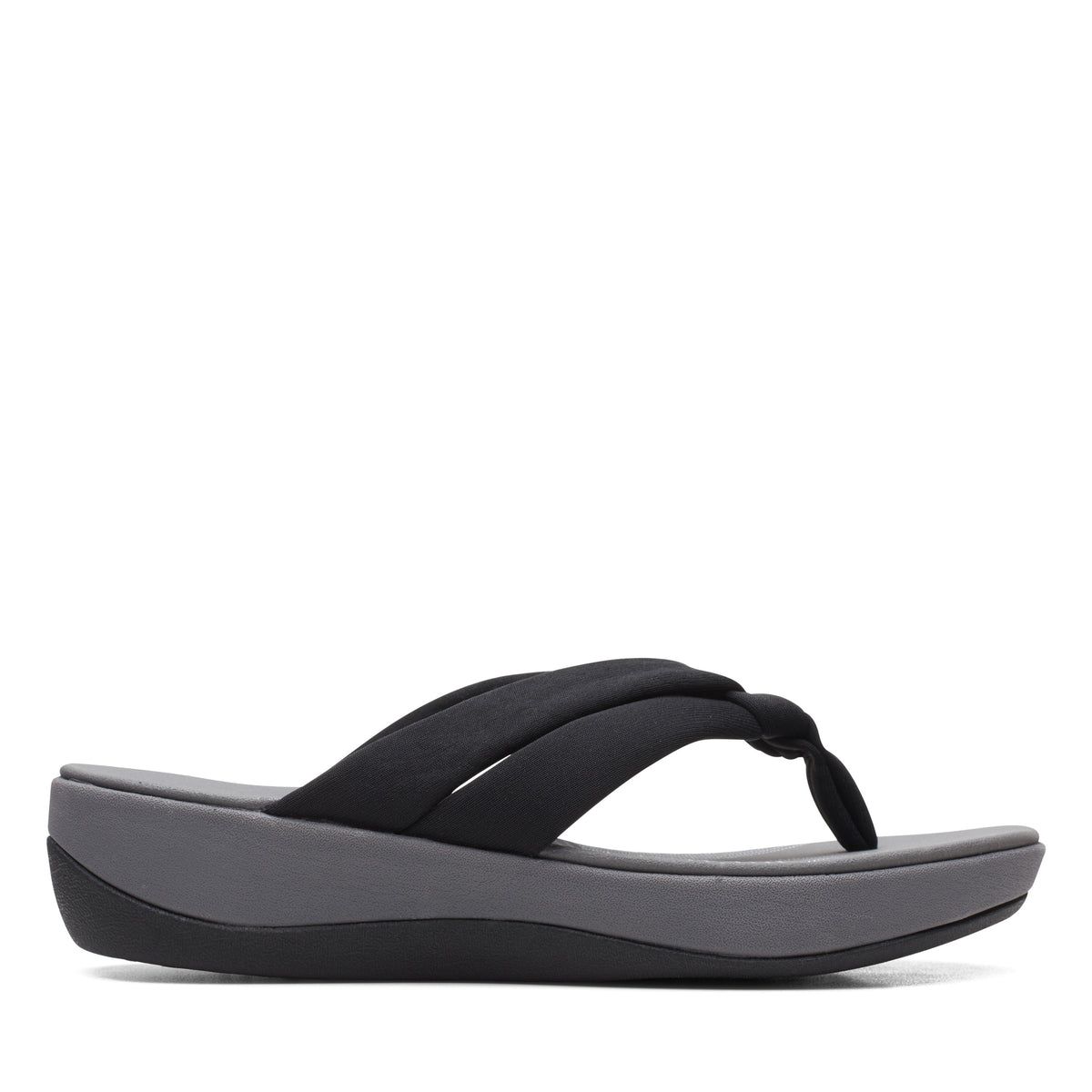 Clarks Women Black-Grey Arla Kaylie 2 Sandals