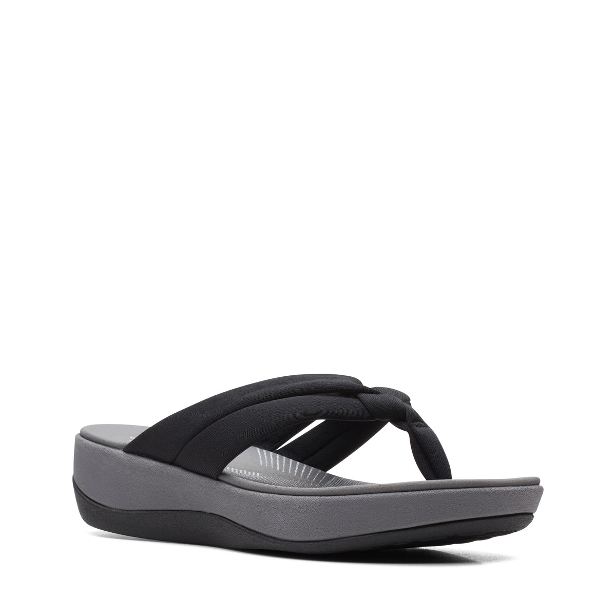 Clarks Women Black-Grey Arla Kaylie 2 Sandals