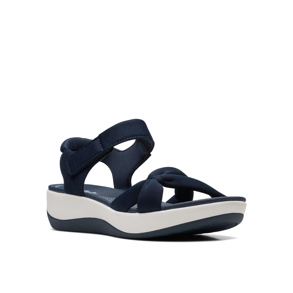 Clarks Women White-Blue Arla Shore Sandals