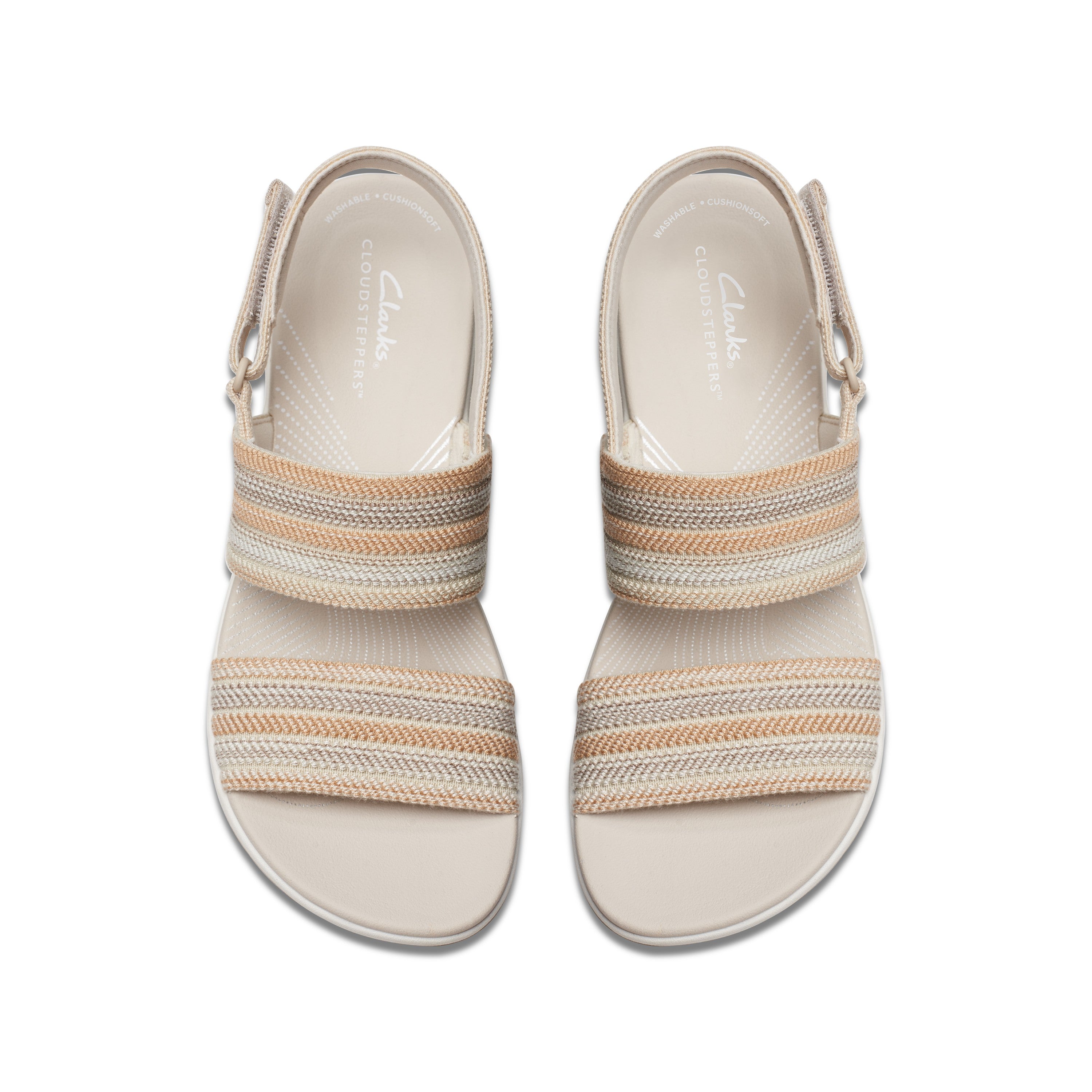 Clarks Women Beigemulti Arla Stroll Sandals