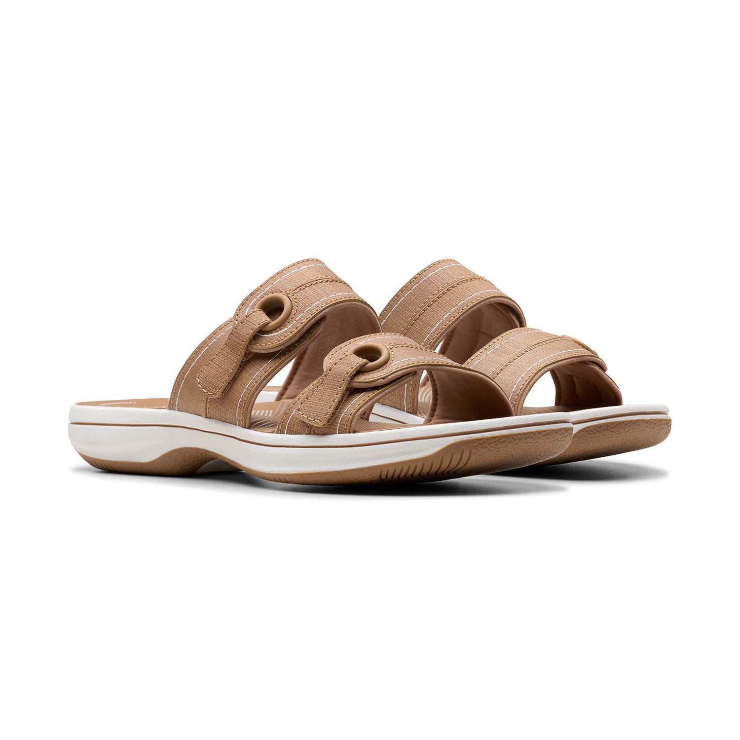 Clarks Women Brinkley Maye Beige Sandals