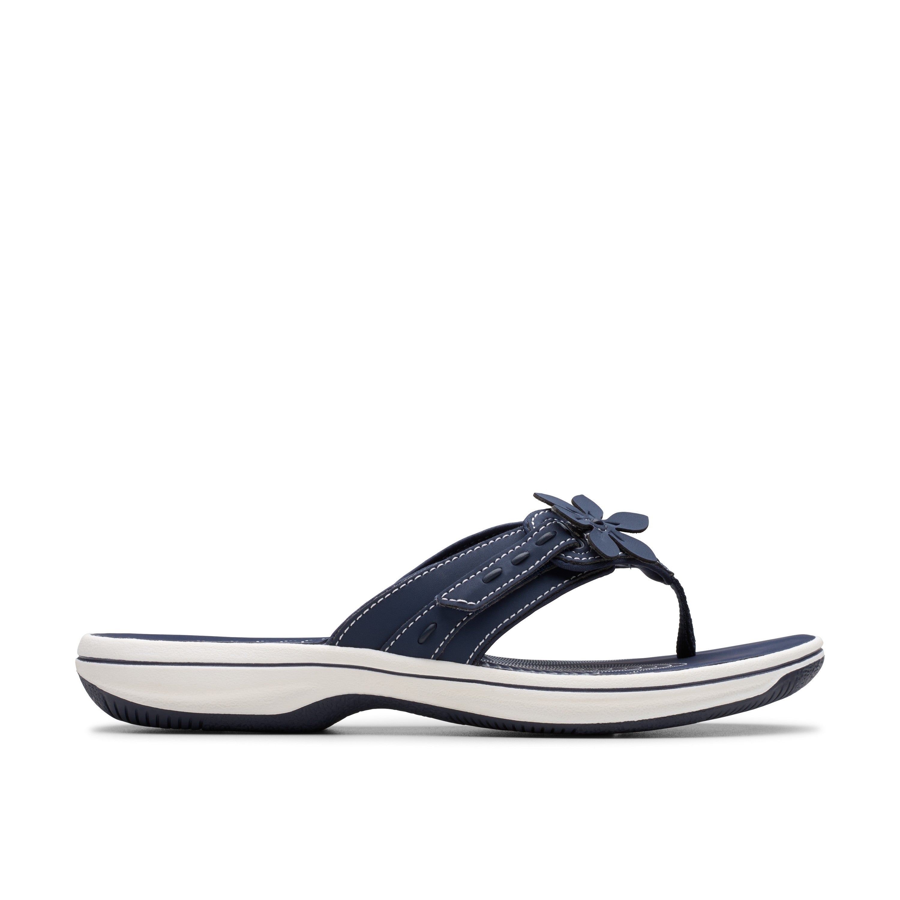 Clarks Women Blue-Navy Brinkley Opal Sandals