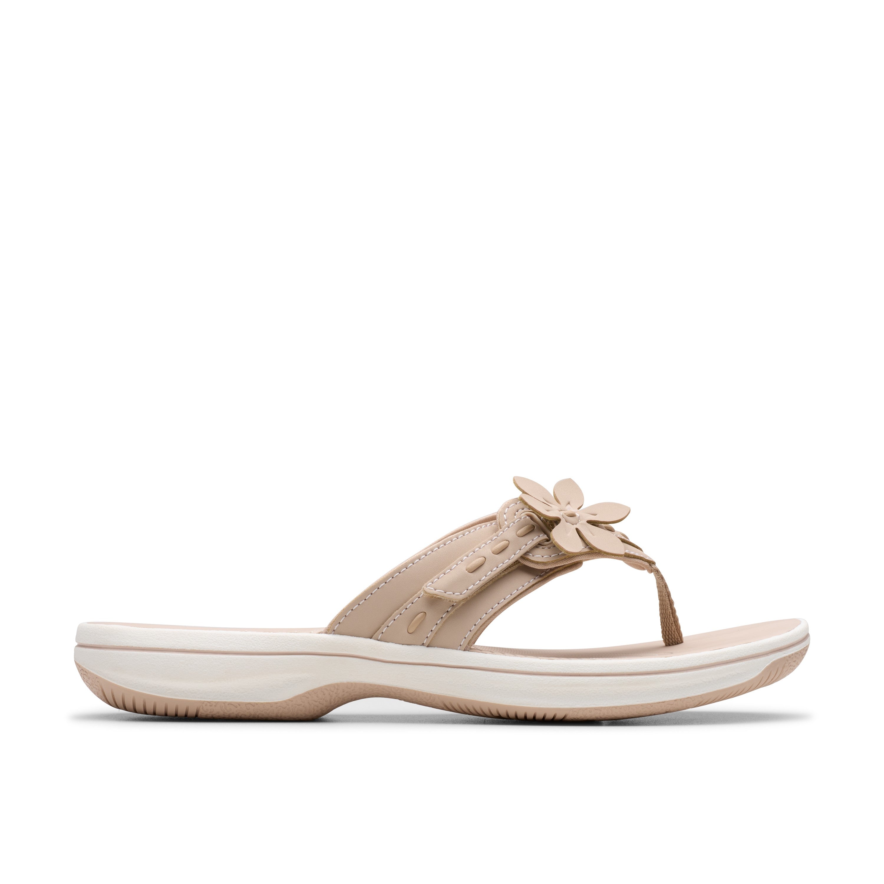 Clarks Women Beigesuede Brinkley Opal Sandals