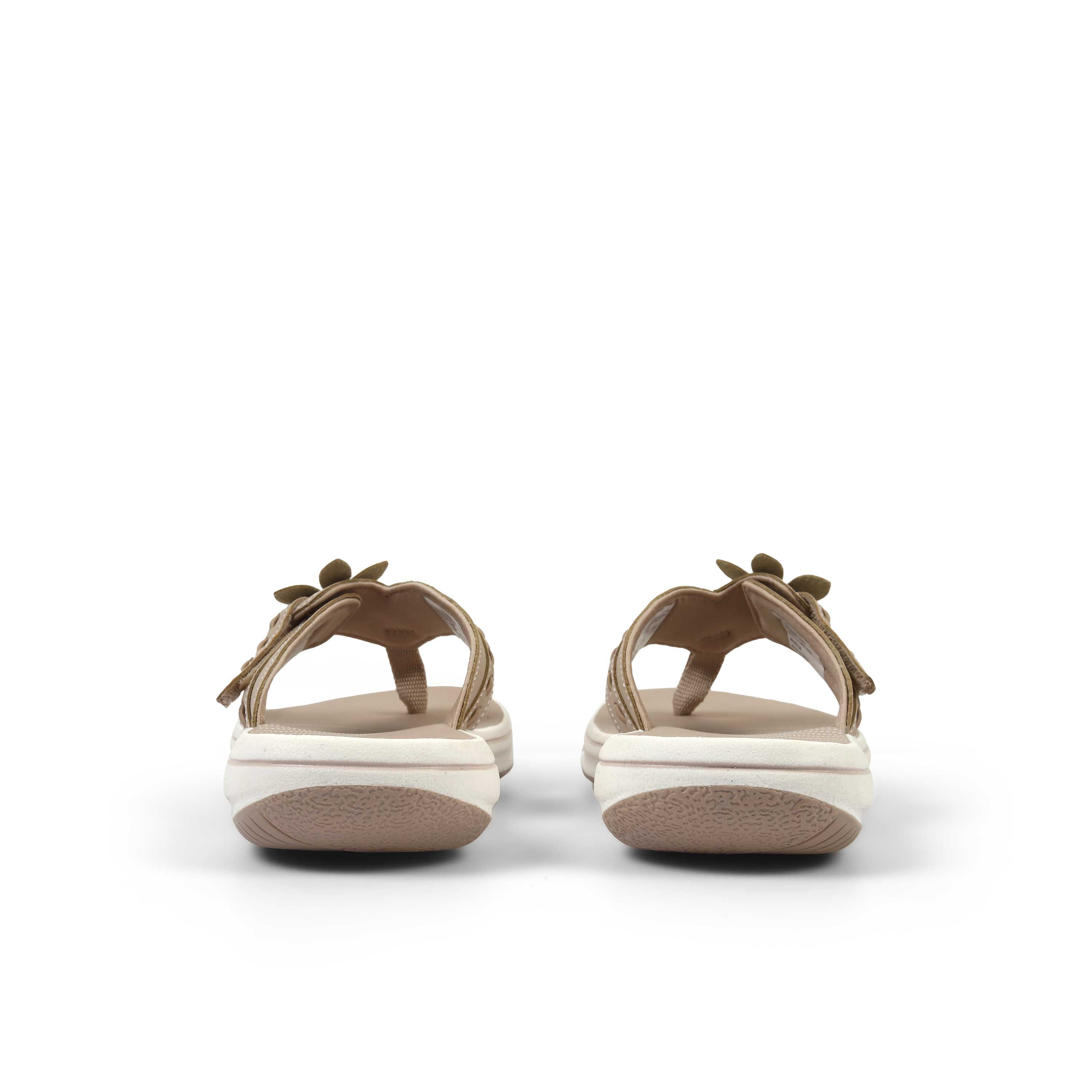 Clarks Women Brinkley Opal Beige Flip Flop