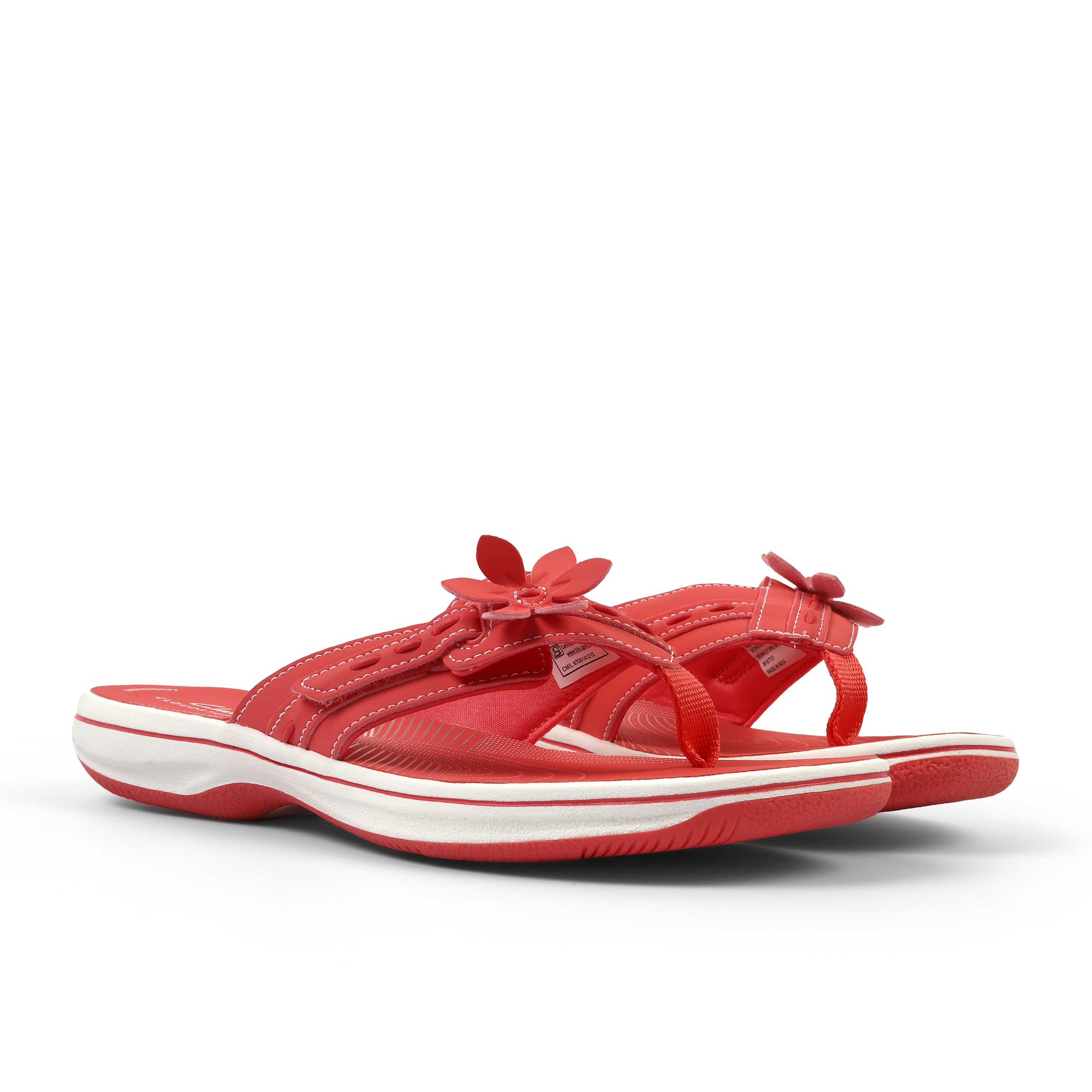 Clarks Women Brinkley Opal Coral Flip Flop