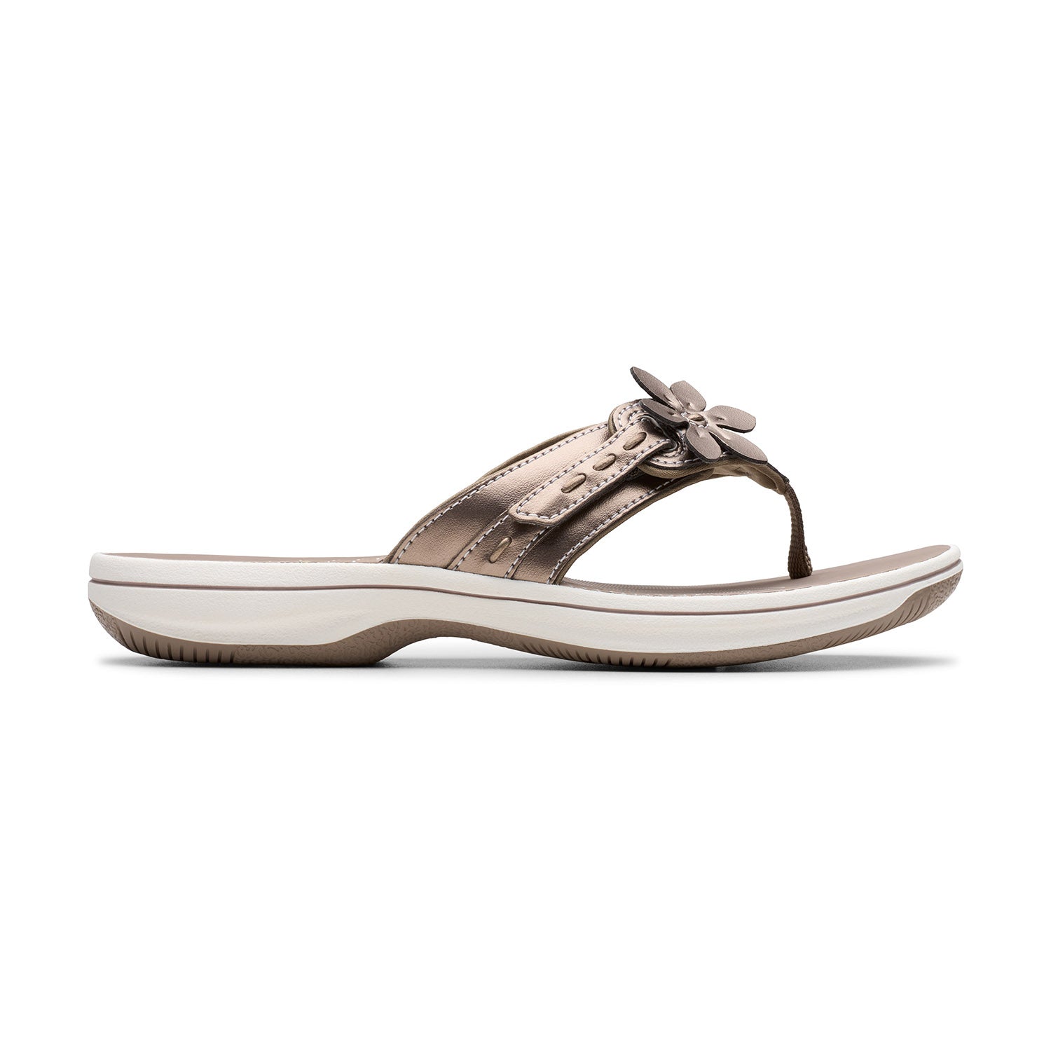Clarks Women Brinkley Opal Black-Grey Sandals