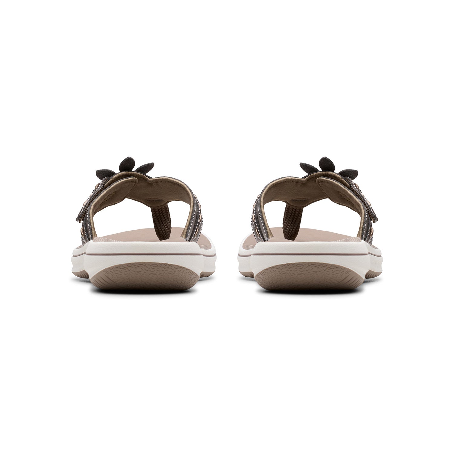 Clarks Women Brinkley Opal Black-Grey Sandals