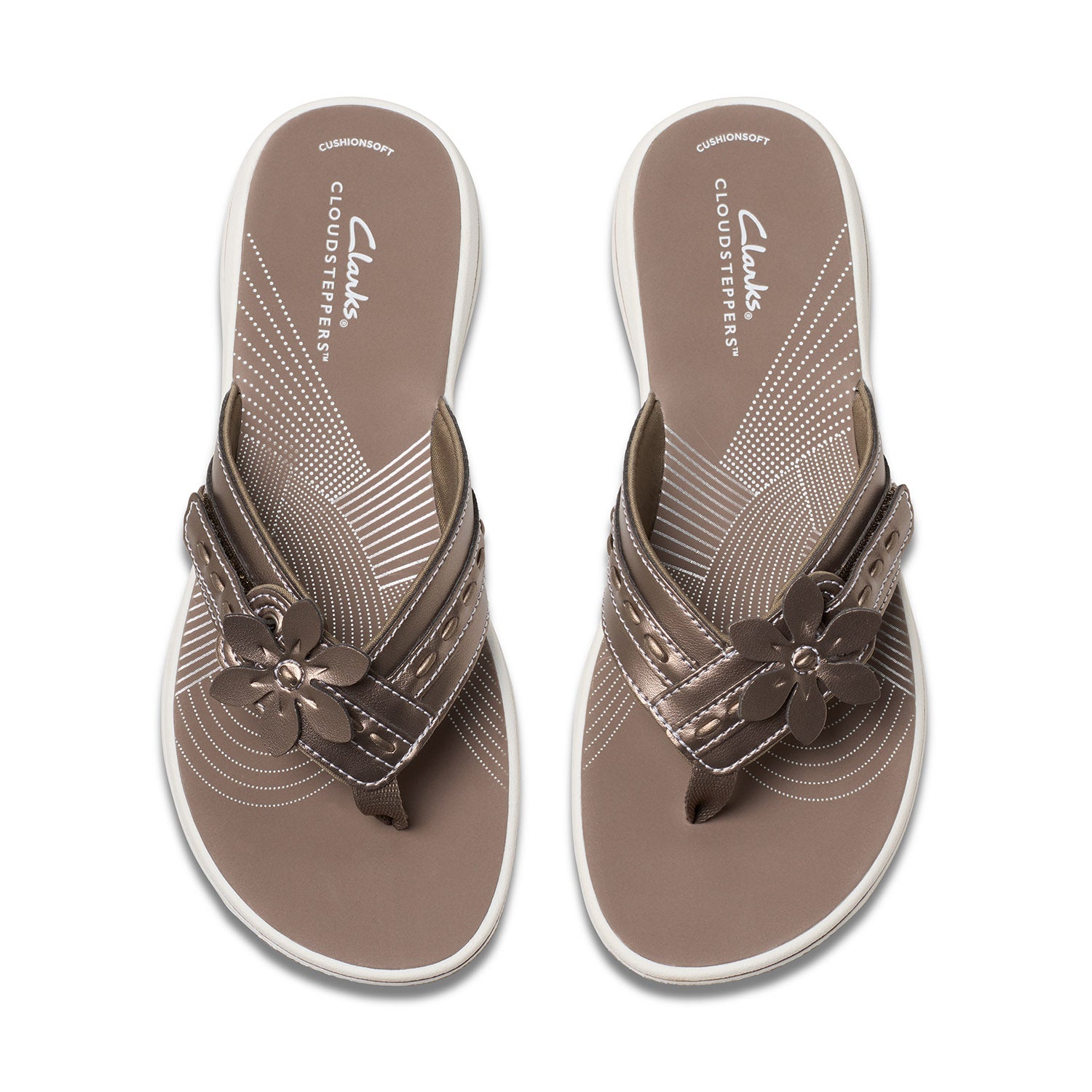 Clarks Women Brinkley Opal Black-Grey Sandals