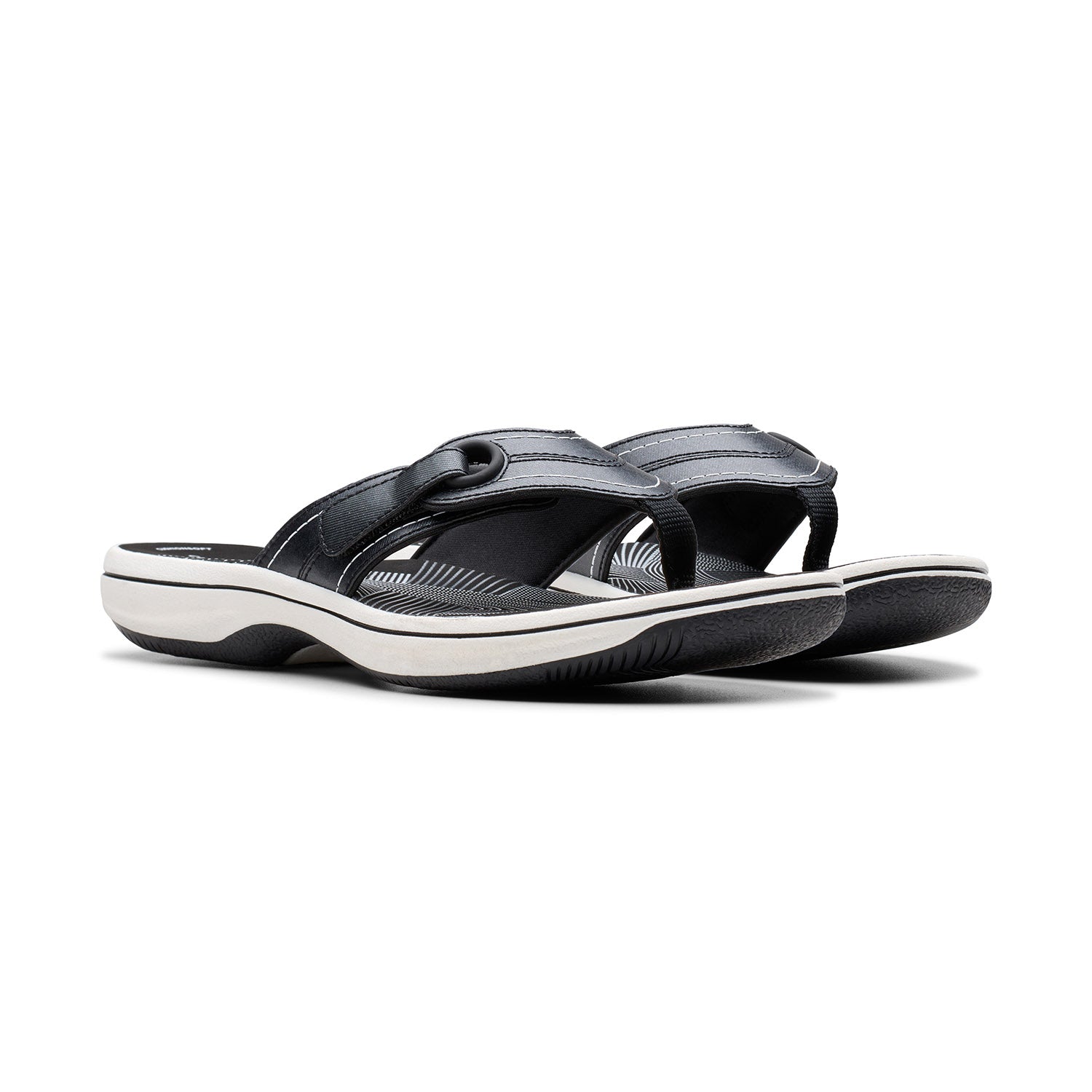 Clarks Women Brinkley Reyna Black Sandals