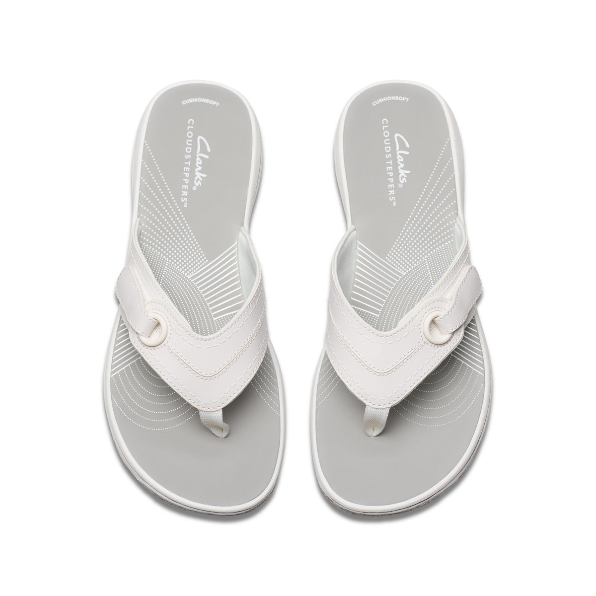Clarks Women White Brinkley Reyna Sandals
