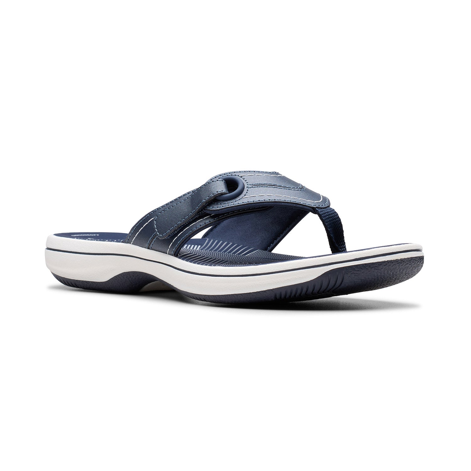 Clarks Women Brinkley Reyna Blue-Navy Sandals