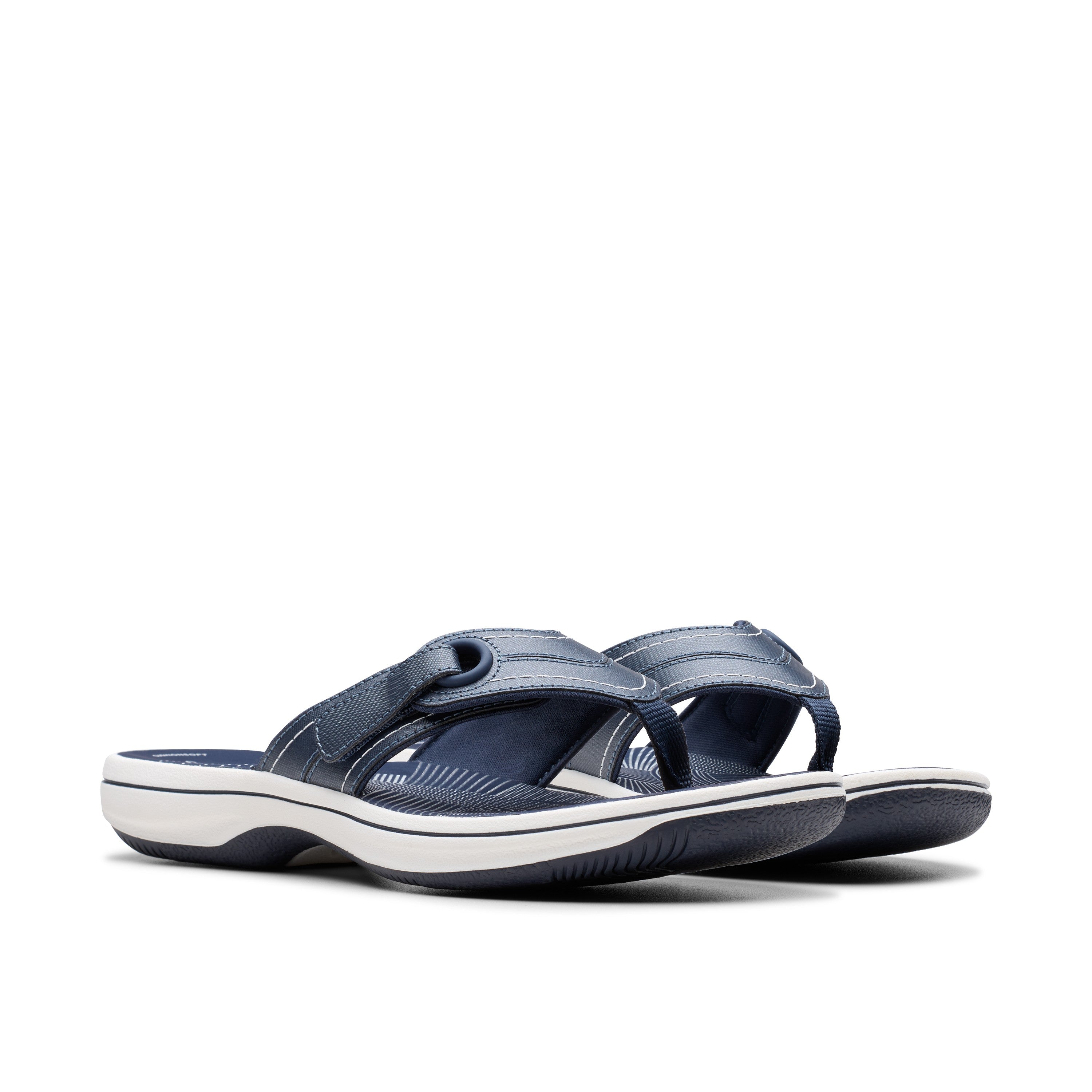 Clarks Women Blue-Navy Brinkley Reyna Sandals