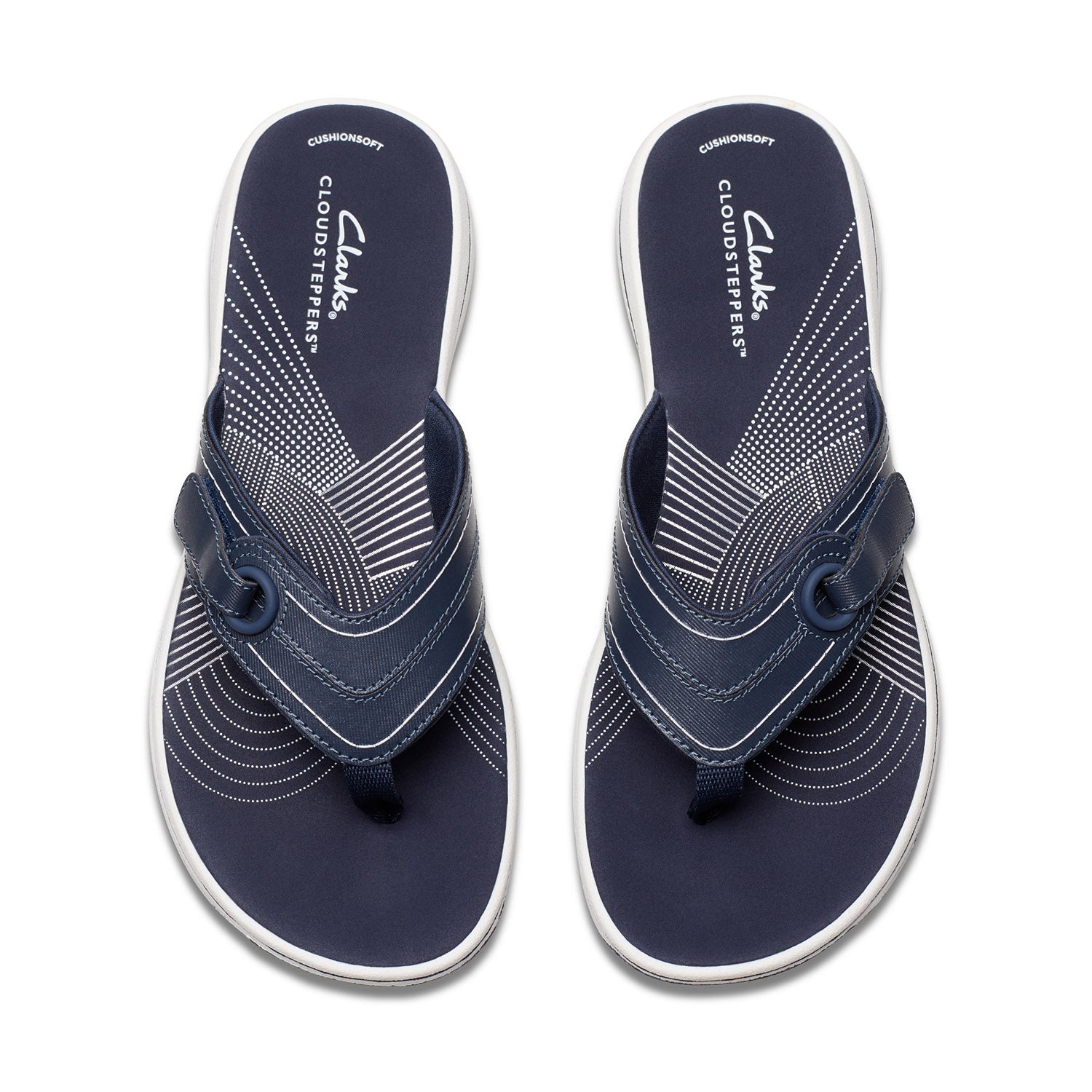 Clarks Women Brinkley Reyna Blue-Navy Sandals