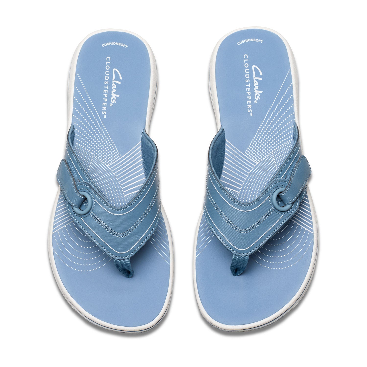 Clarks Women Brinkley Reyna Blue Sandals