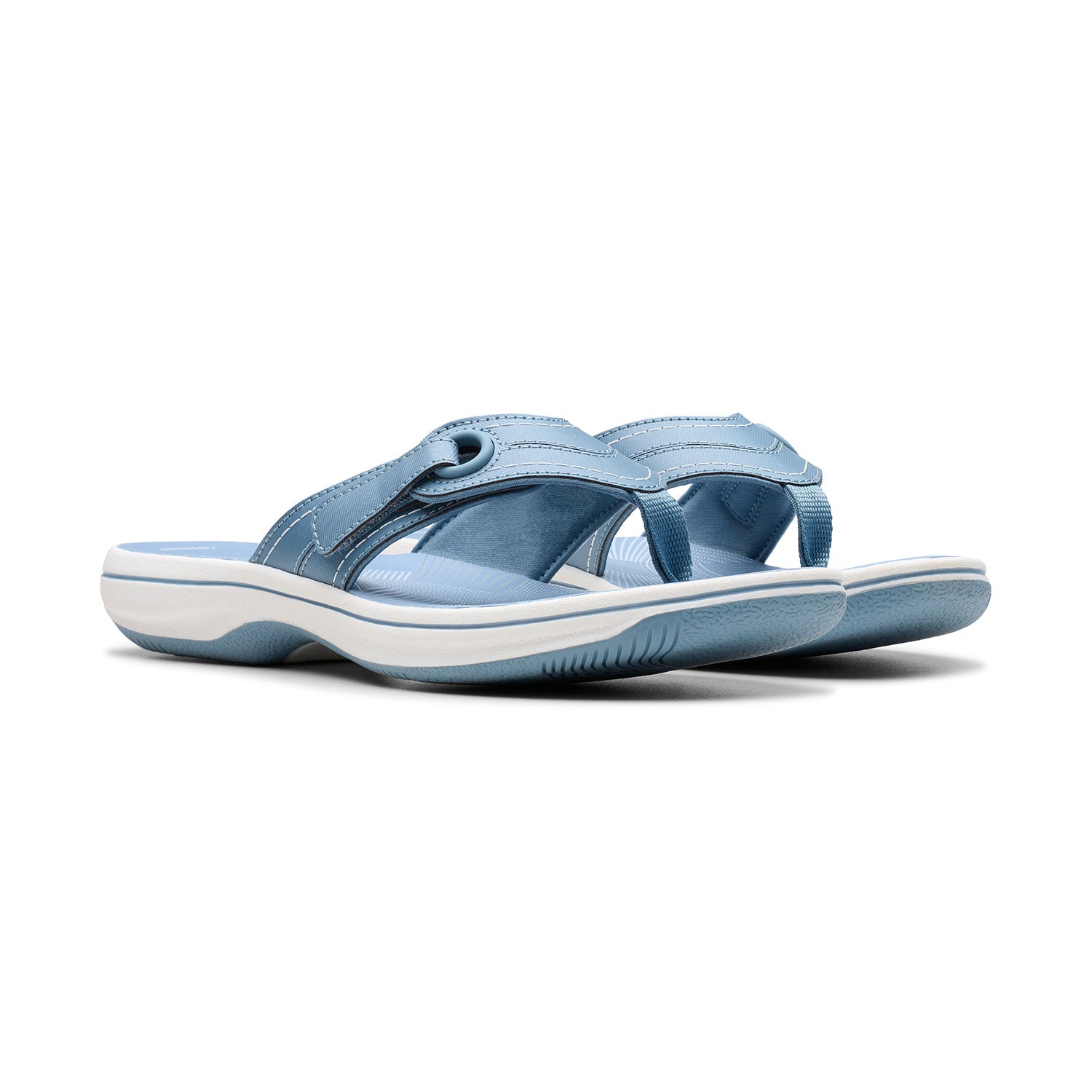 Clarks Women Brinkley Reyna Blue Sandals