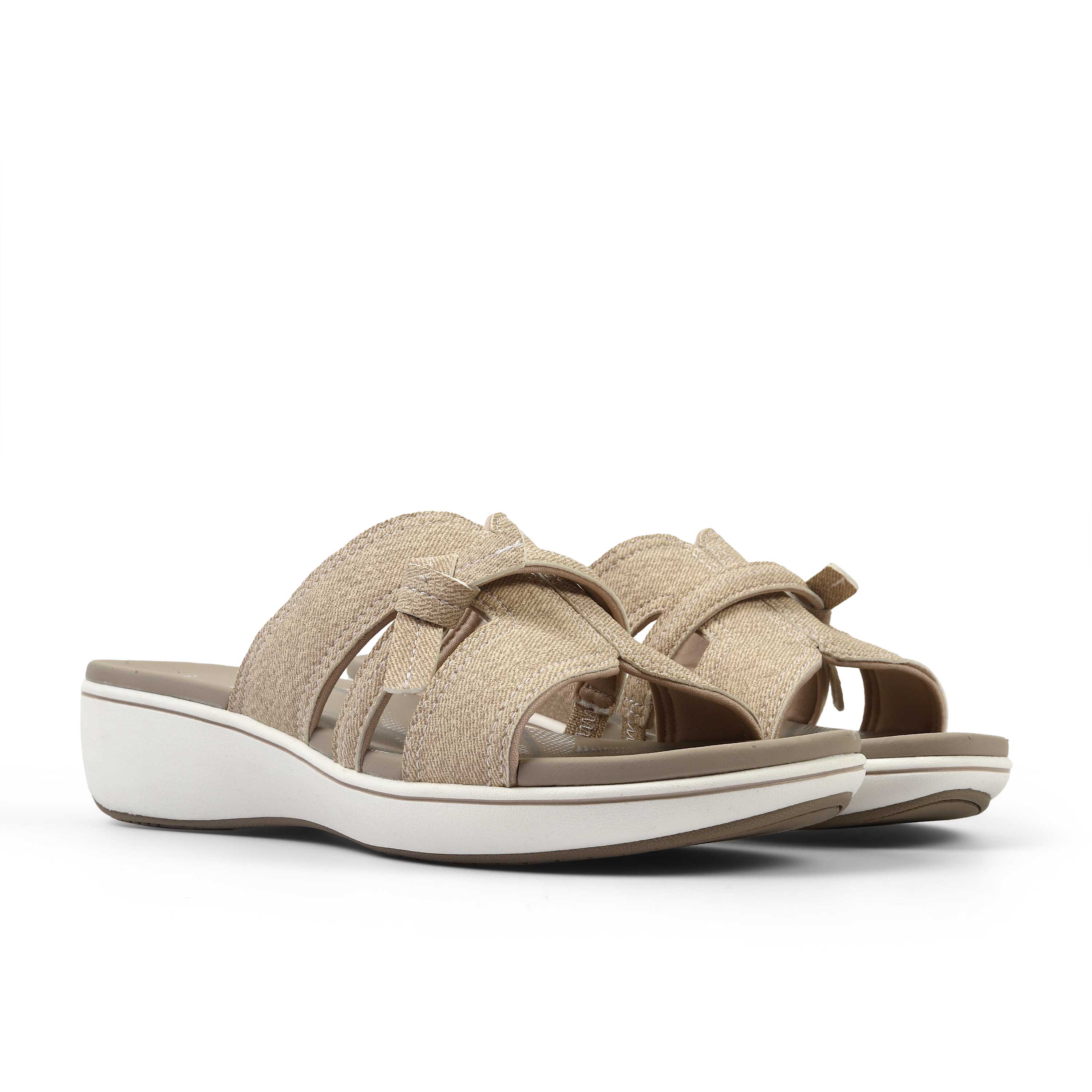Clarks Women Brinkleyrae Mia Beige Slide