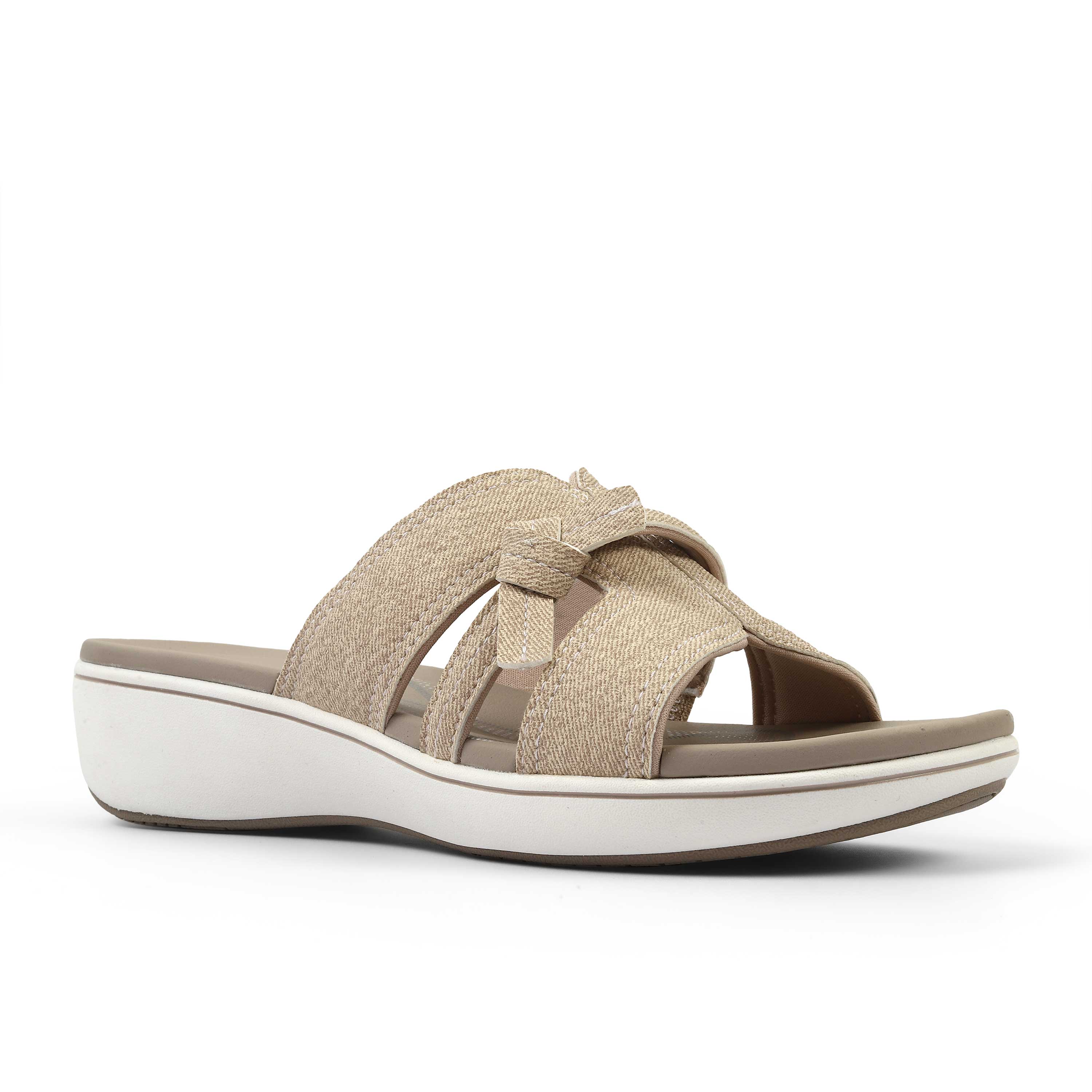 Clarks Women Brinkleyrae Mia Beige Slide