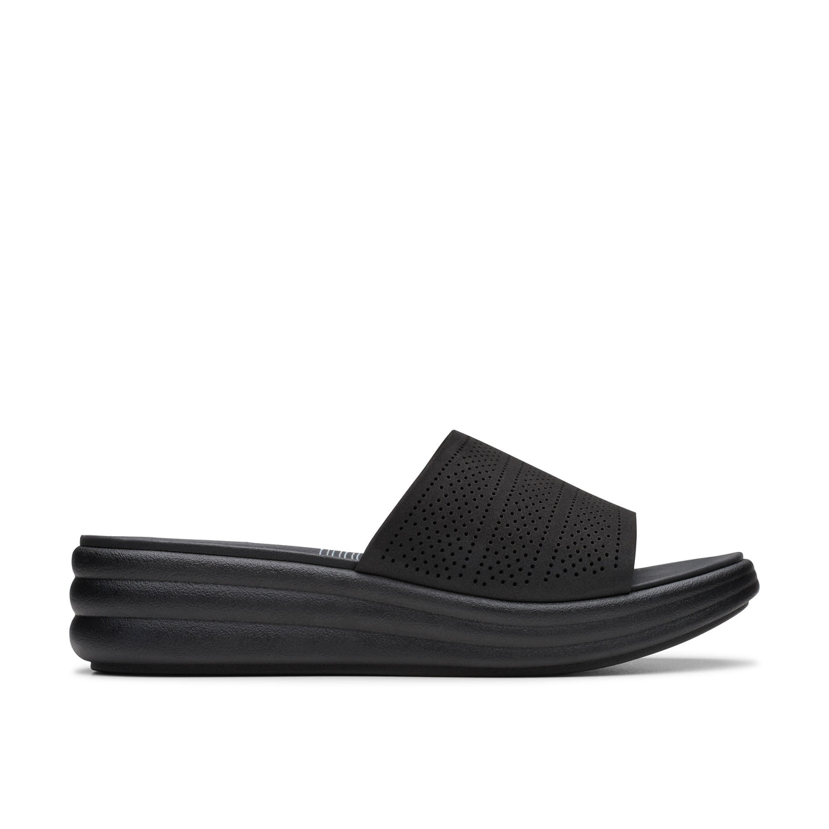 Clarks Women Black Drift Twist Sandals