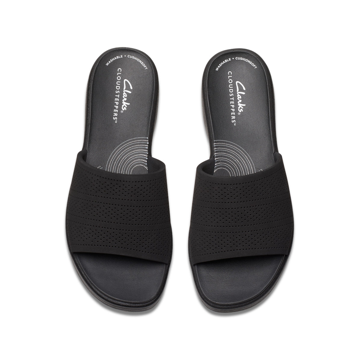 Clarks Women Black Drift Twist Sandals