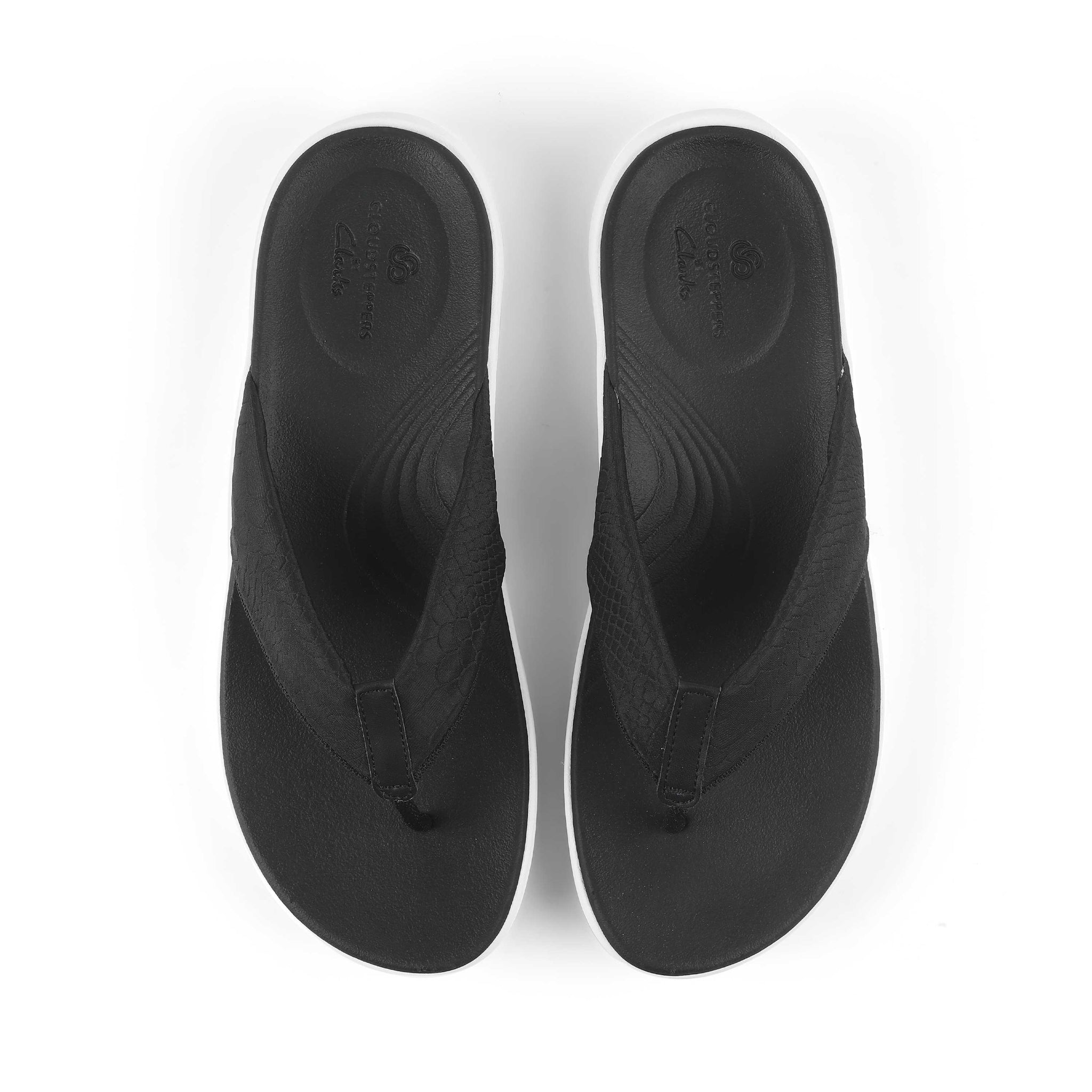 Clarks Women Lola Point Black Flip Flop