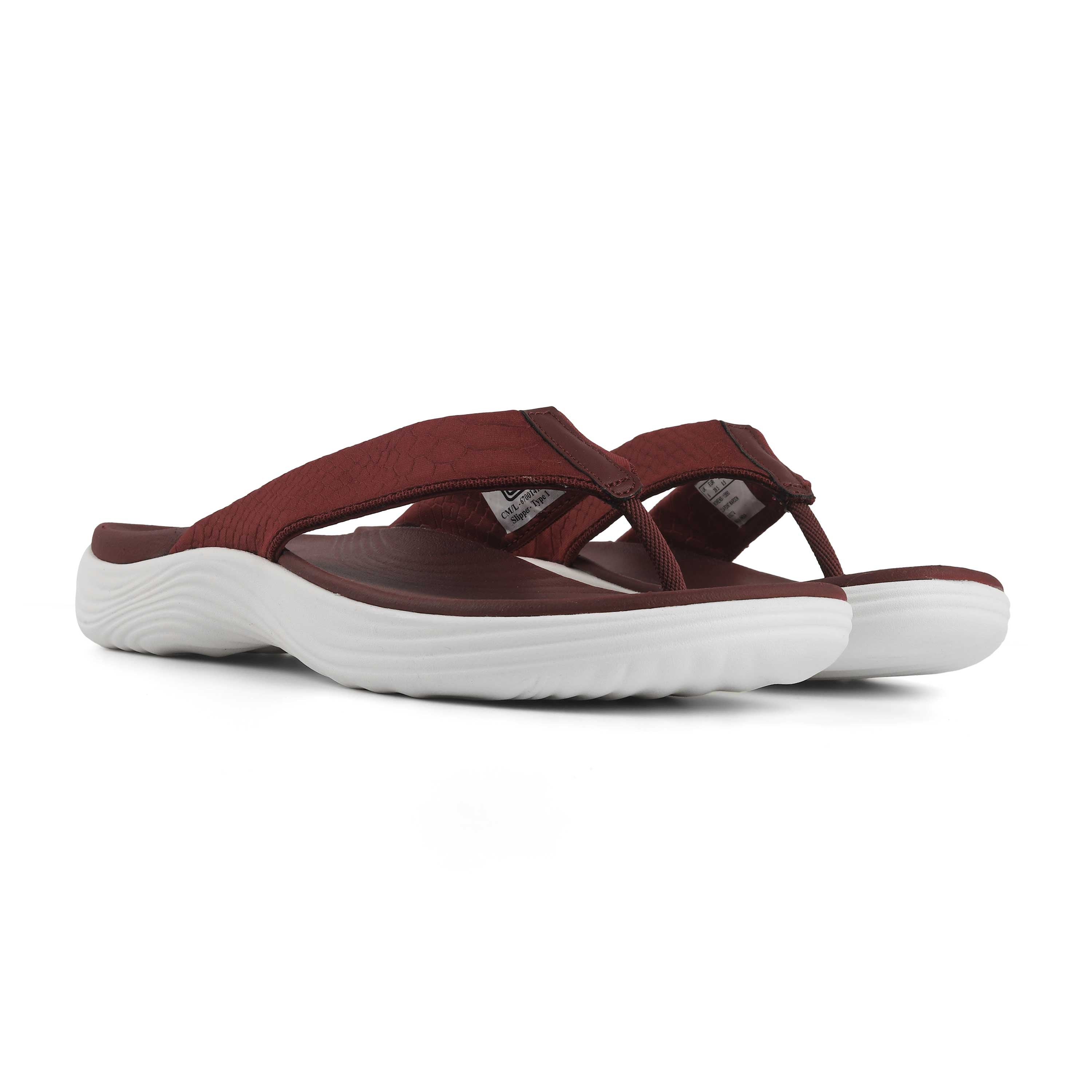 Clarks Women Lola Point Maroon Flip Flop