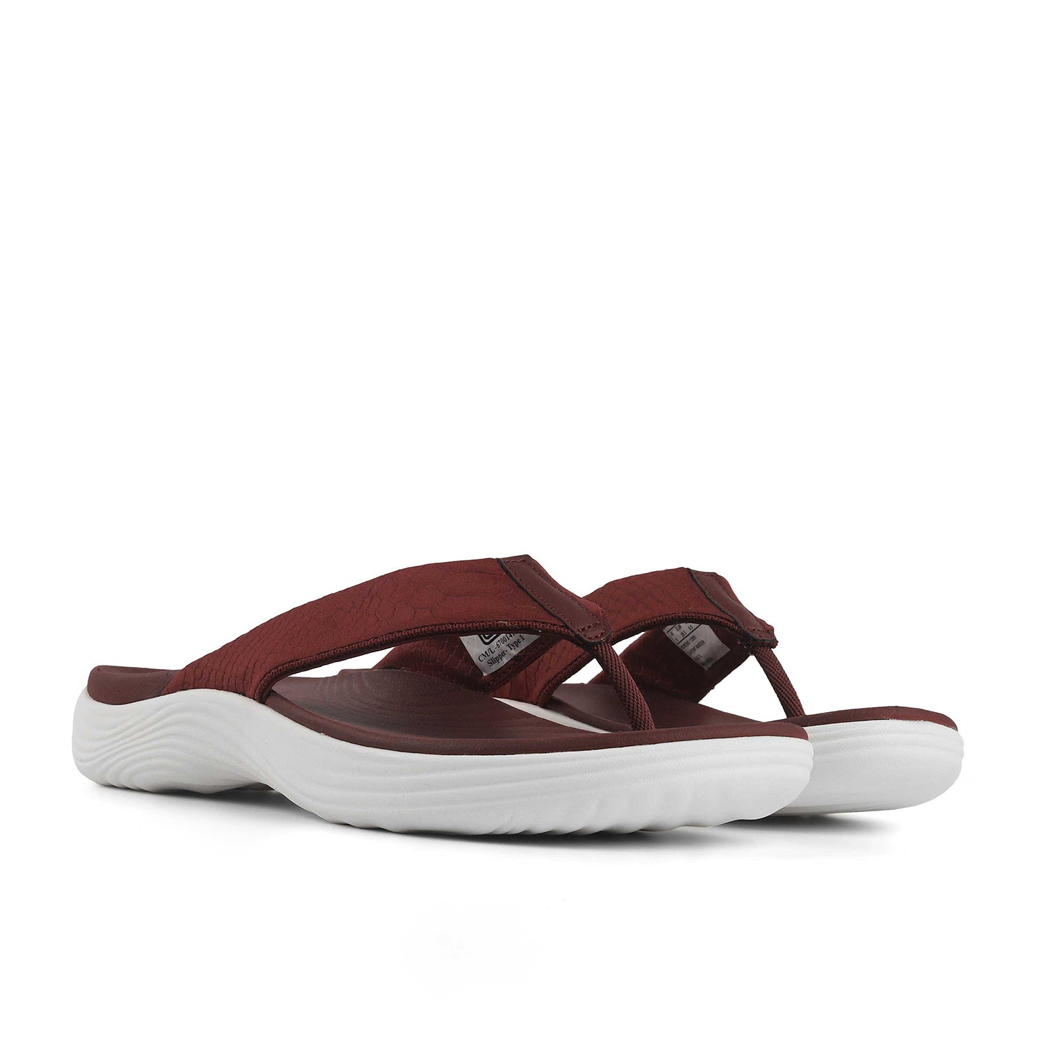Clarks Women Lola Point Maroon Flip Flop