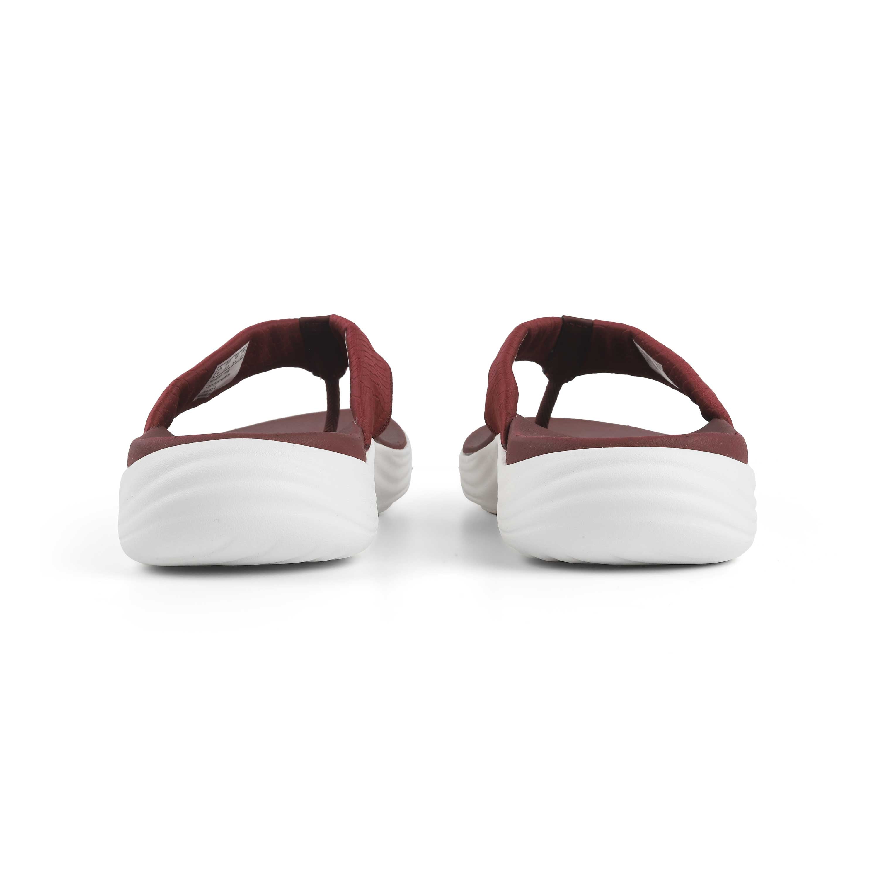 Clarks Women Lola Point Maroon Flip Flop