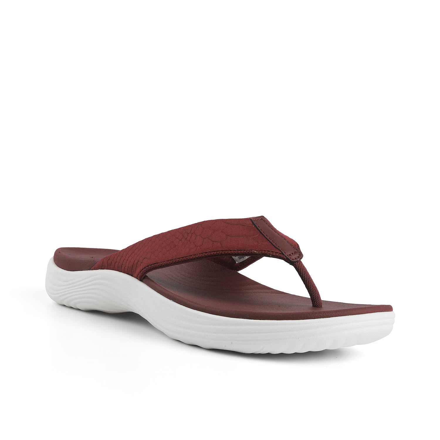 Clarks Women Lola Point Maroon Flip Flop