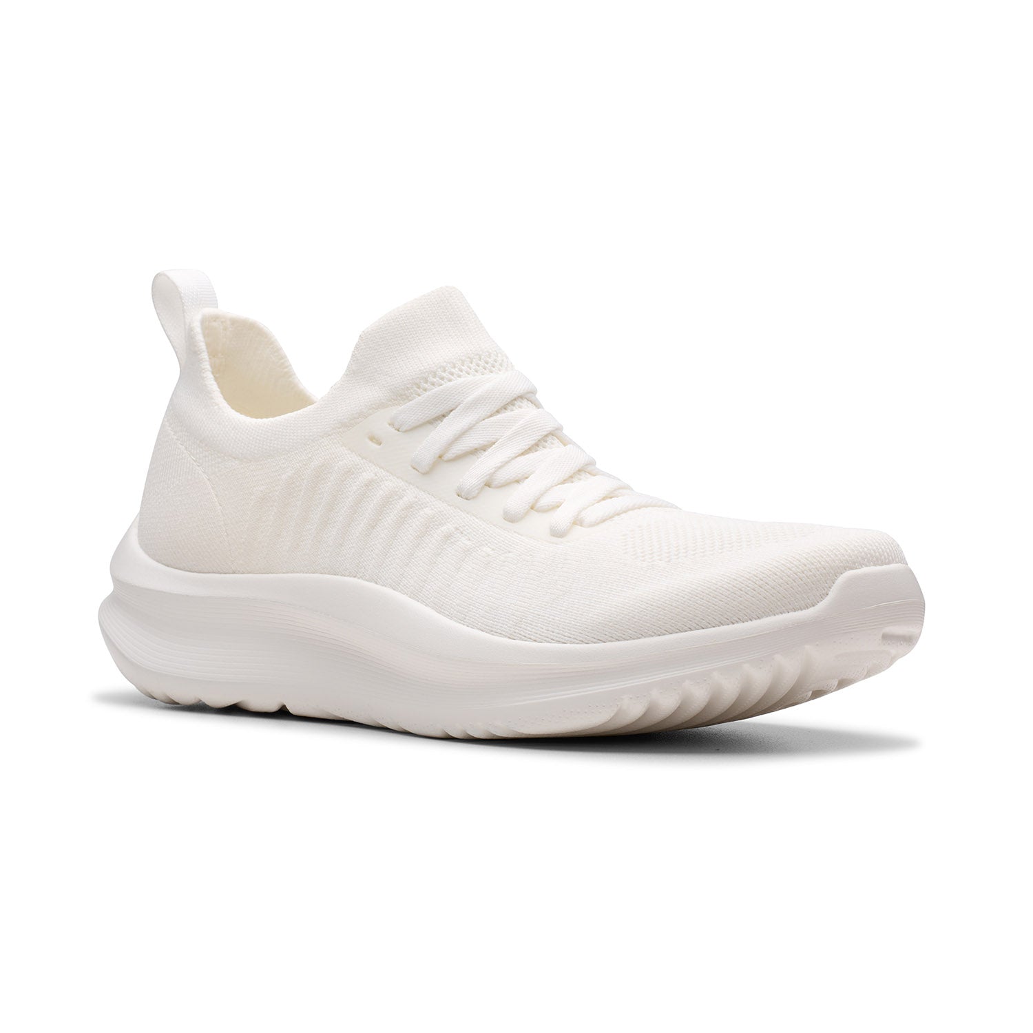 Clarks Women Solevana Lace White Shoes