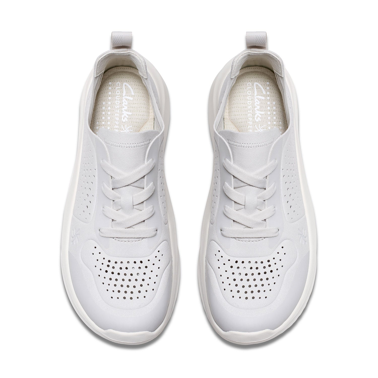 Clarks Women Solevana Tie Off-White Shoes