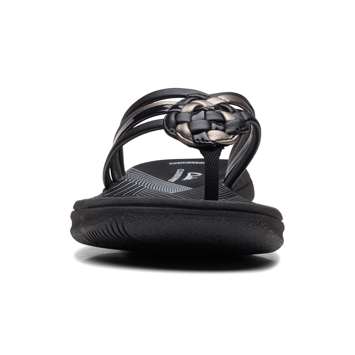 Clarks Women Gun Metal Brinkley Coral Sandals