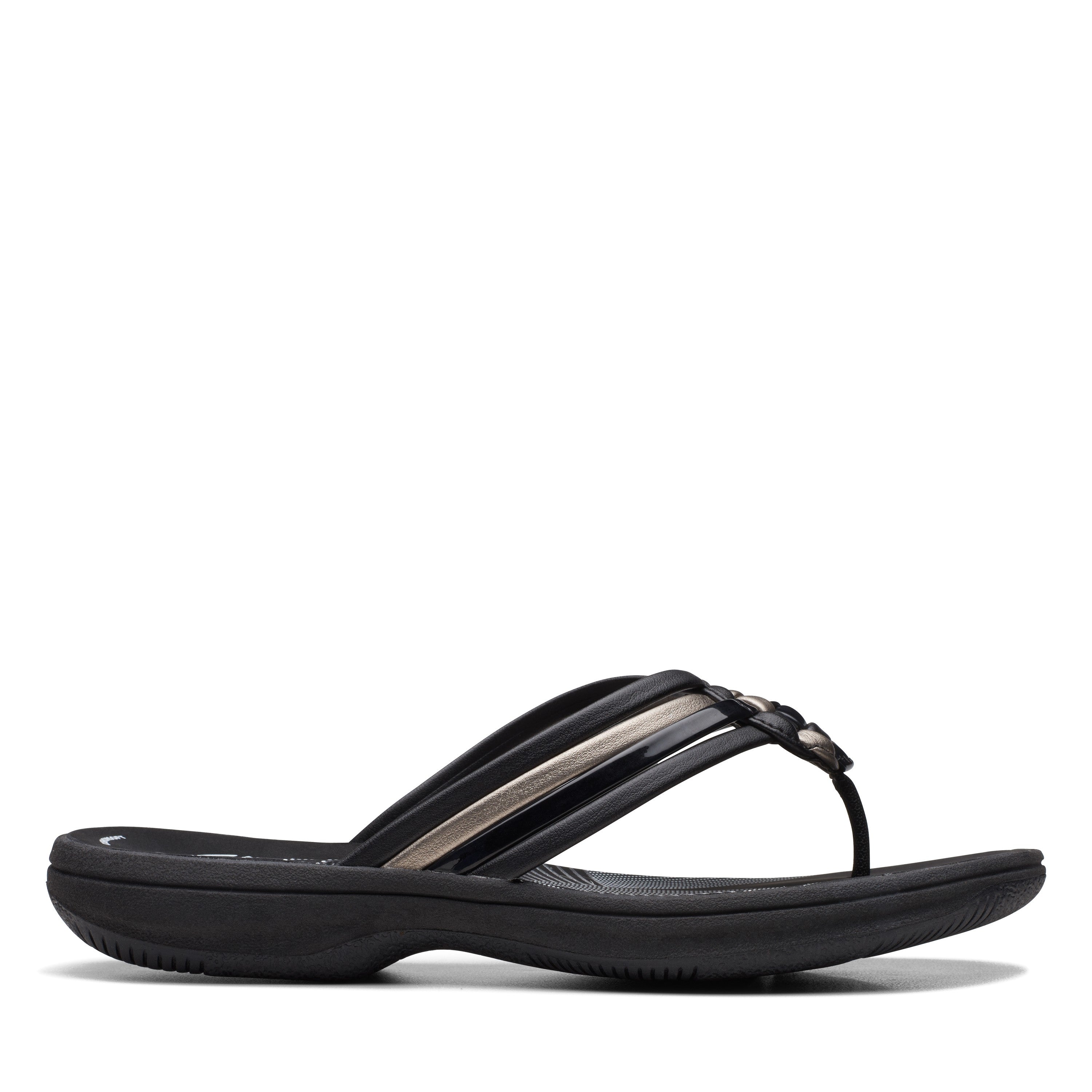 Clarks Women Gun Metal Brinkley Coral Sandals