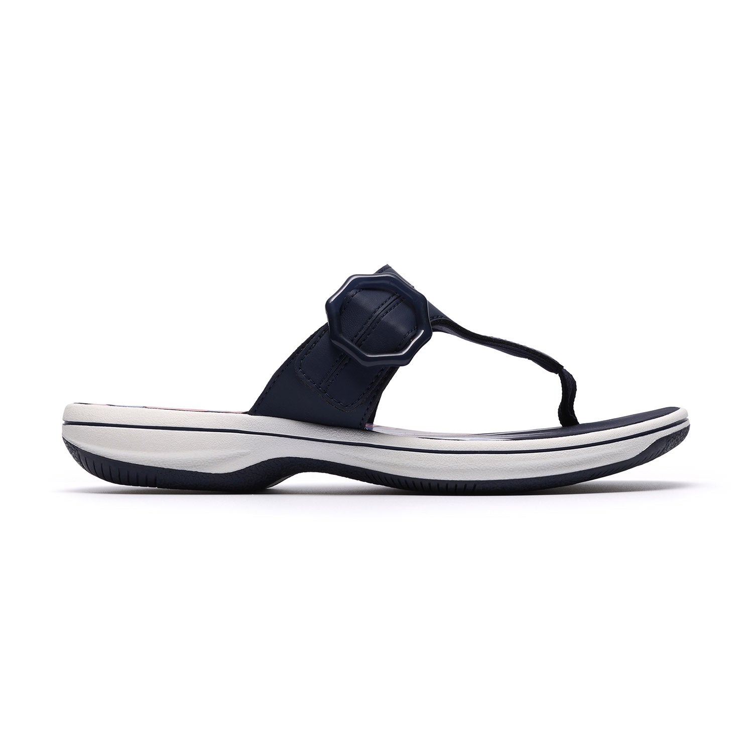 Clarks Women Brinkley Cove Blue-Navy Sandals