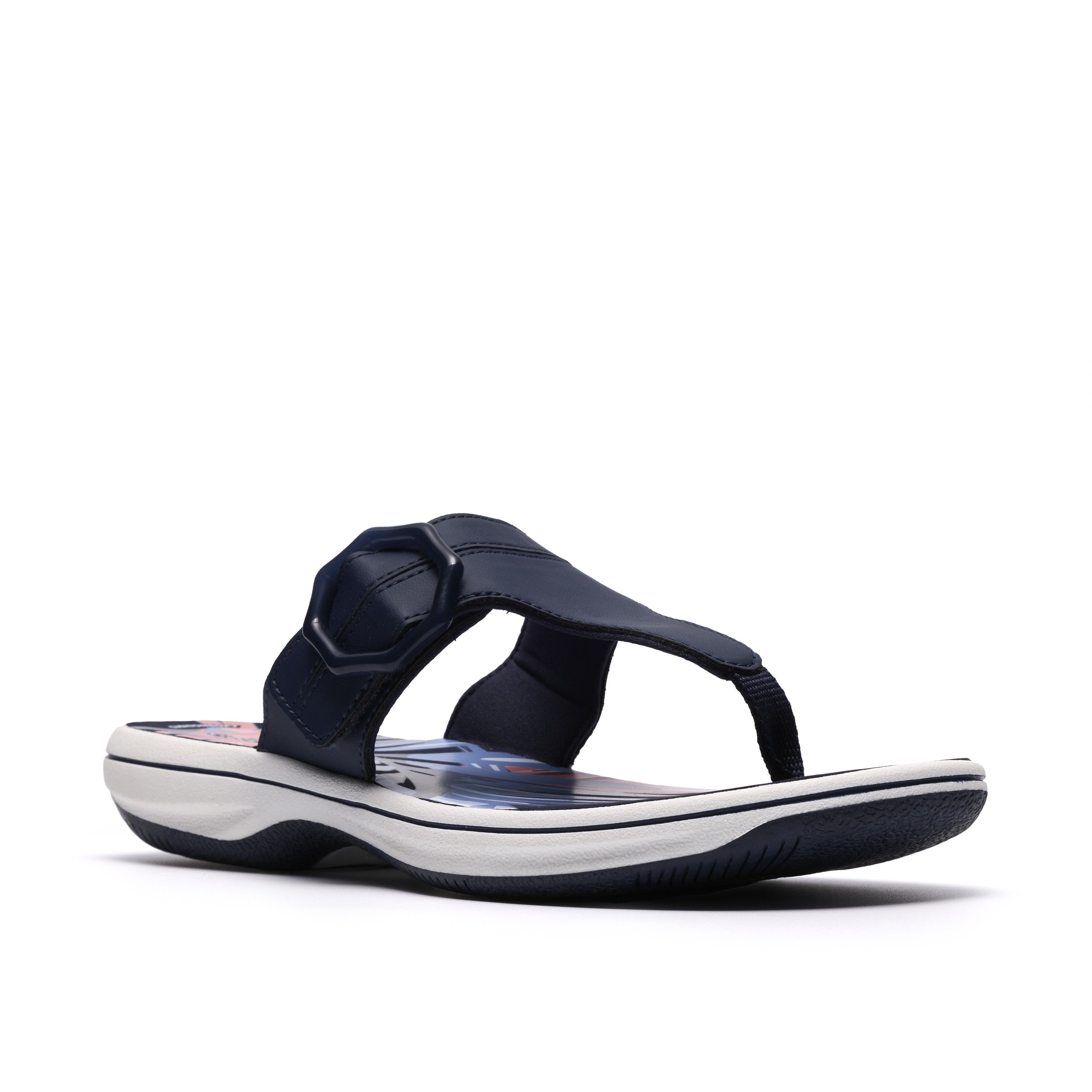 Clarks Women Blue-Navy Brinkley Cove Sandals