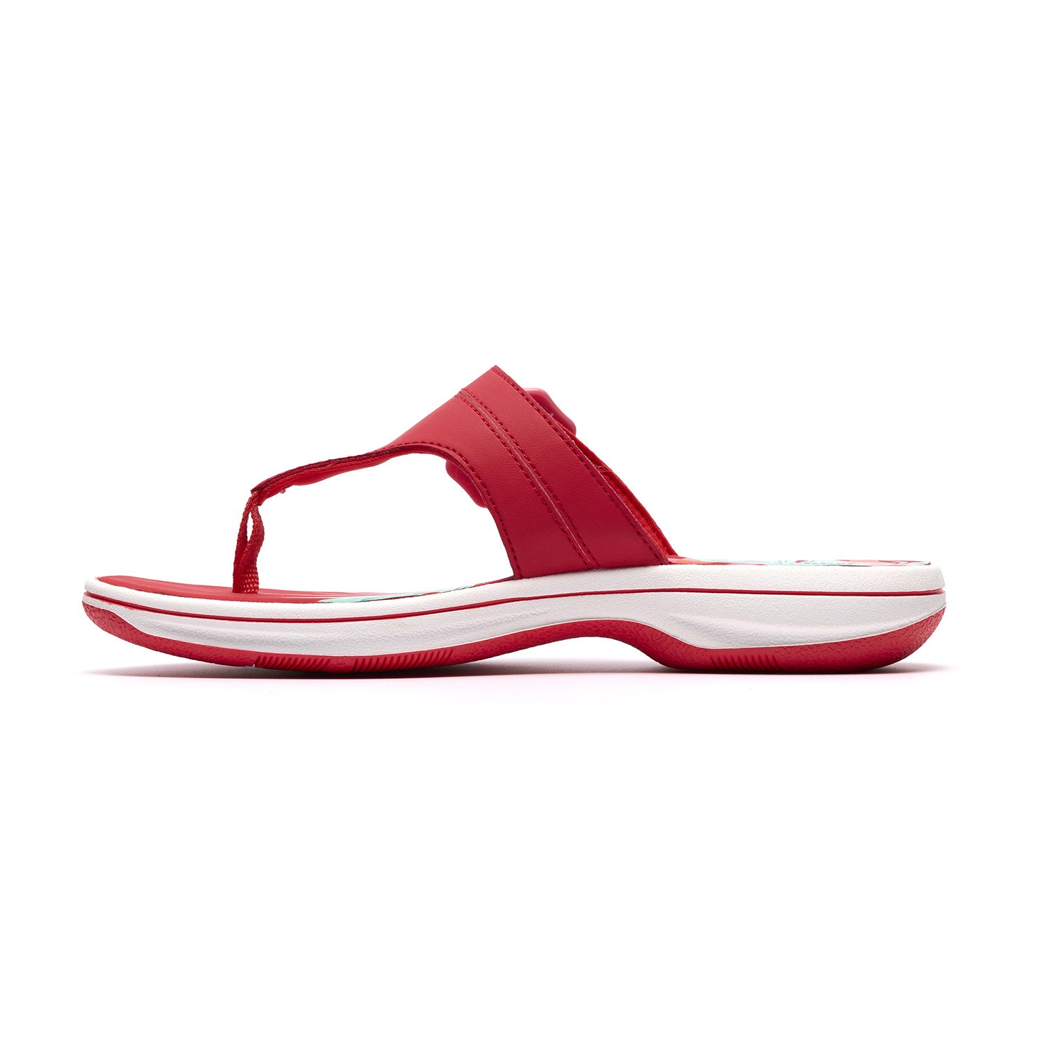 Clarks Women Brinkley Cove Red Sandals