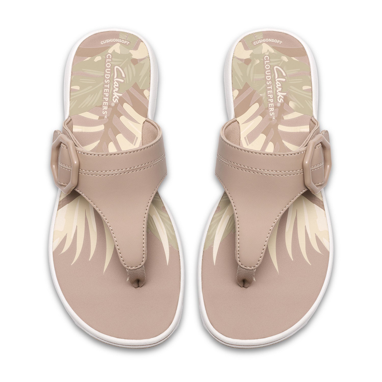 Clarks Women Brinkley Cove Beige Sandals