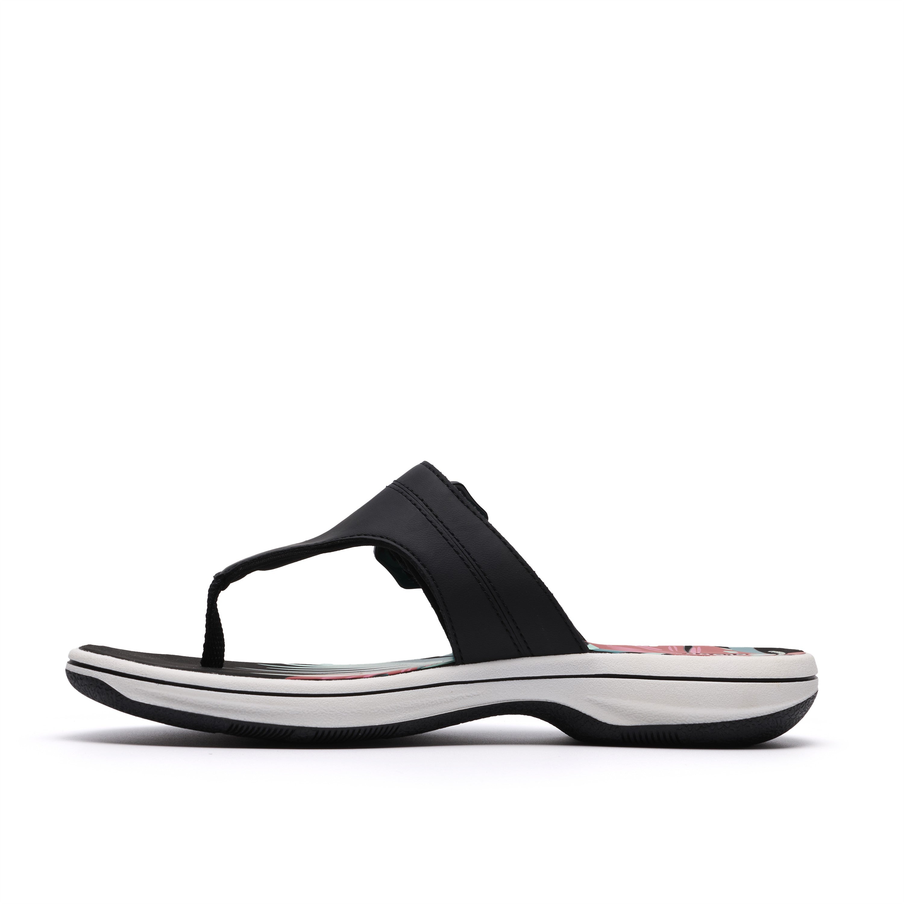 Clarks Women Black Pat Brinkley Cove Sandals