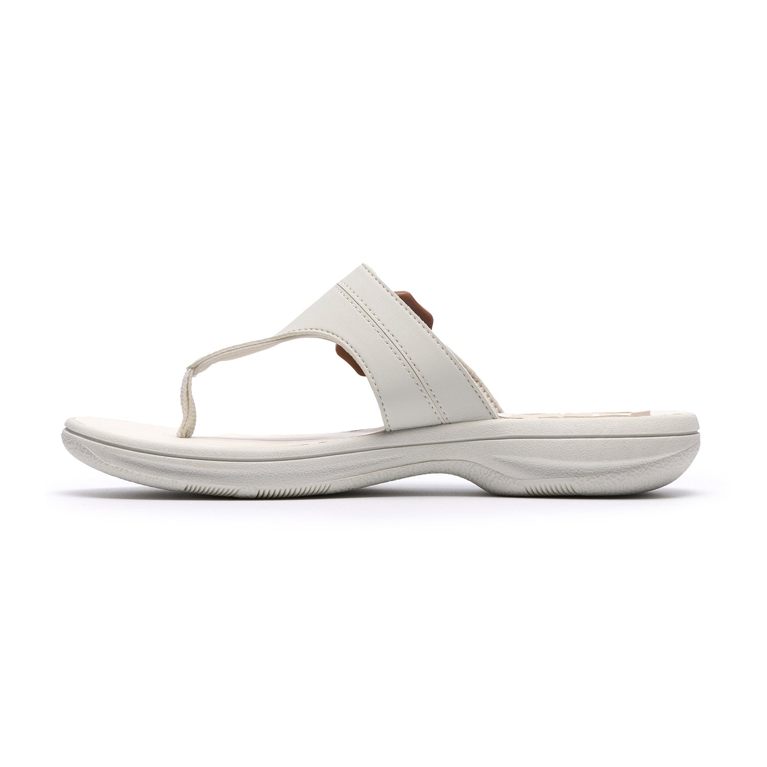 Clarks Women Brinkley Cove Off-White Sandals