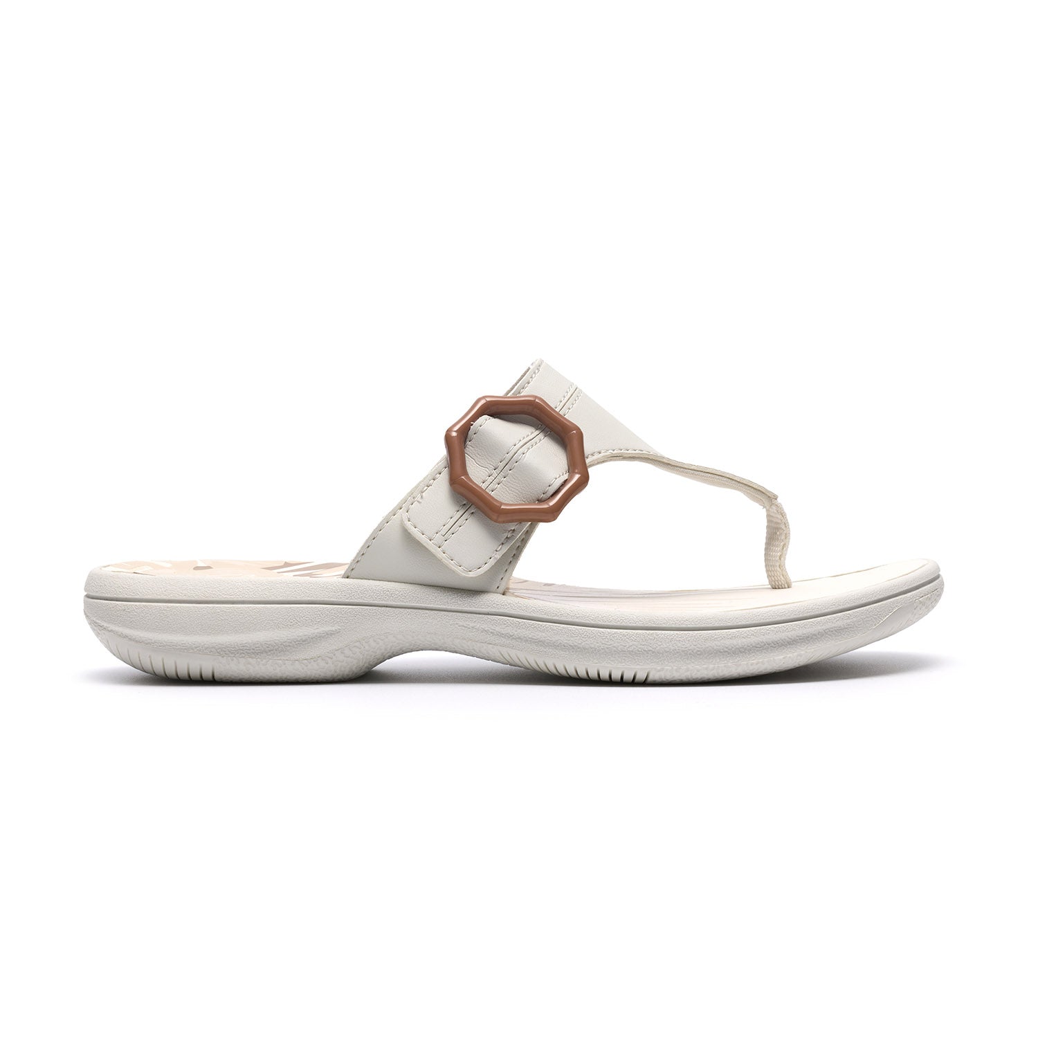 Clarks Women Brinkley Cove Off-White Sandals
