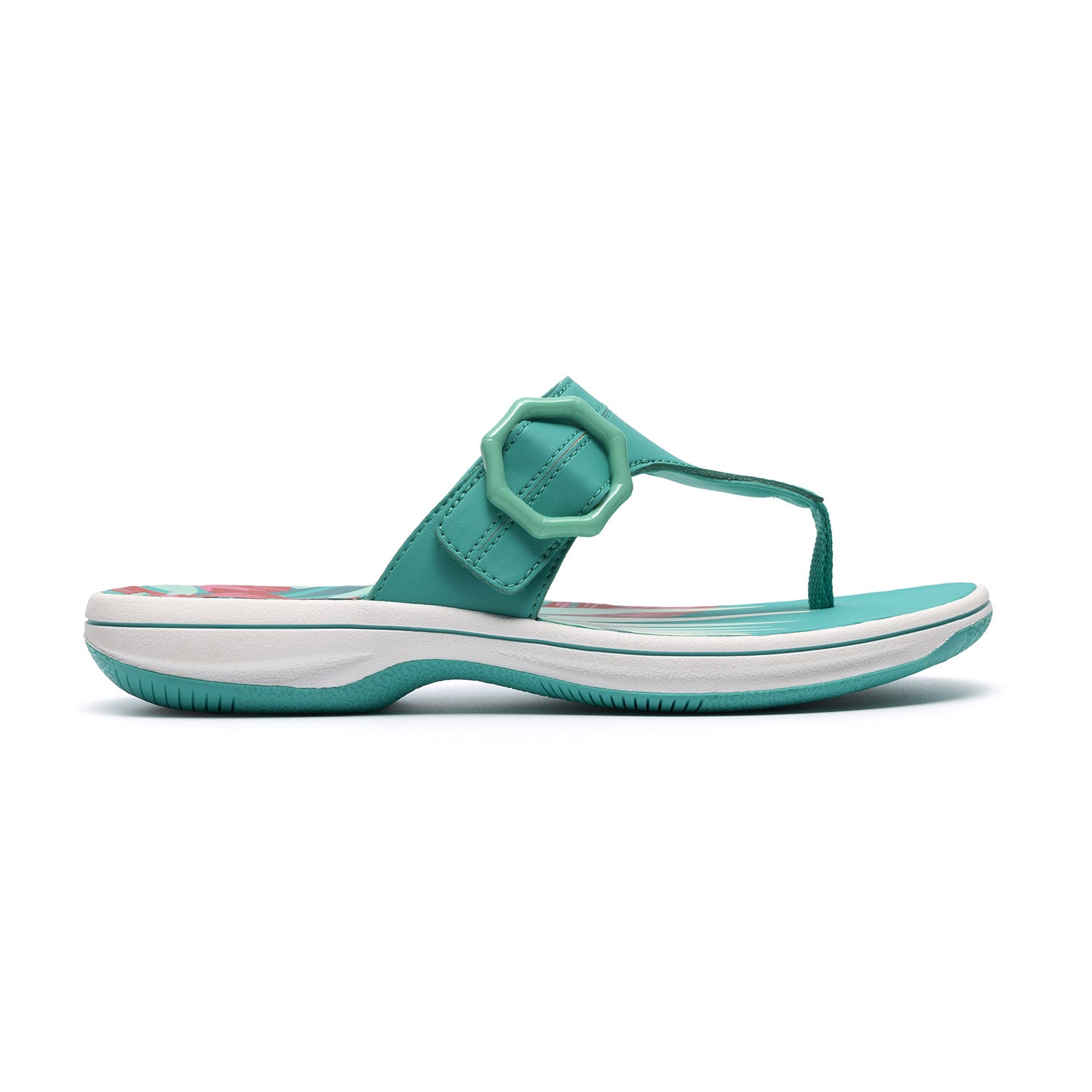 Clarks Women Brinkley Cove Turquoise Sandals
