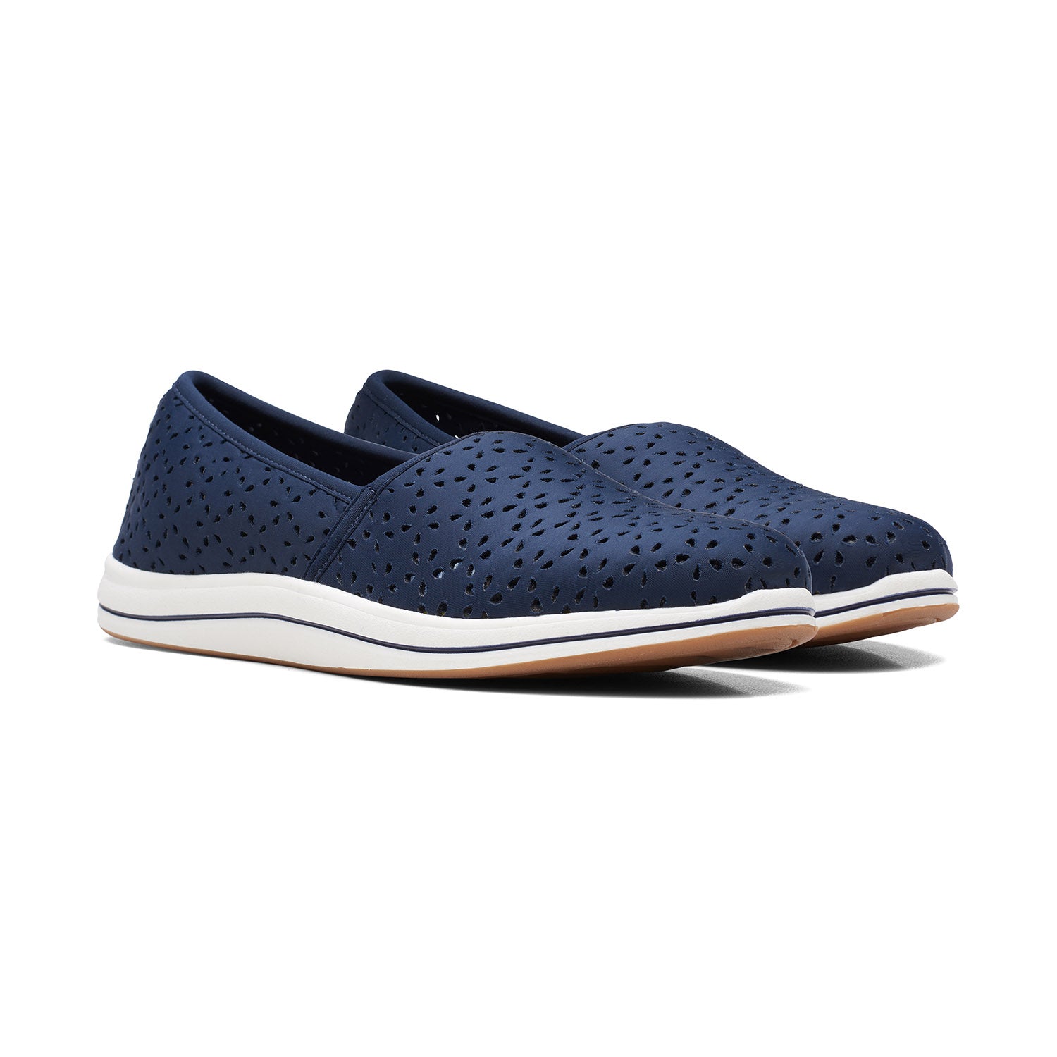 Clarks Women Brinkley Emily Blue-Navy Shoes