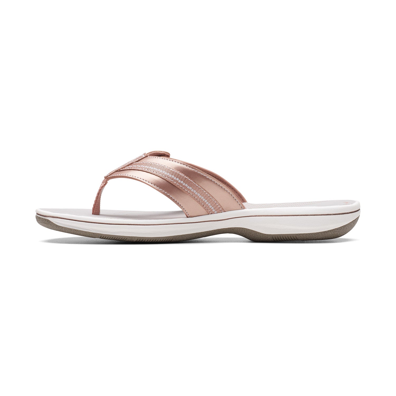 Clarks Women Brinkley Jazz Rose Gold Sandals
