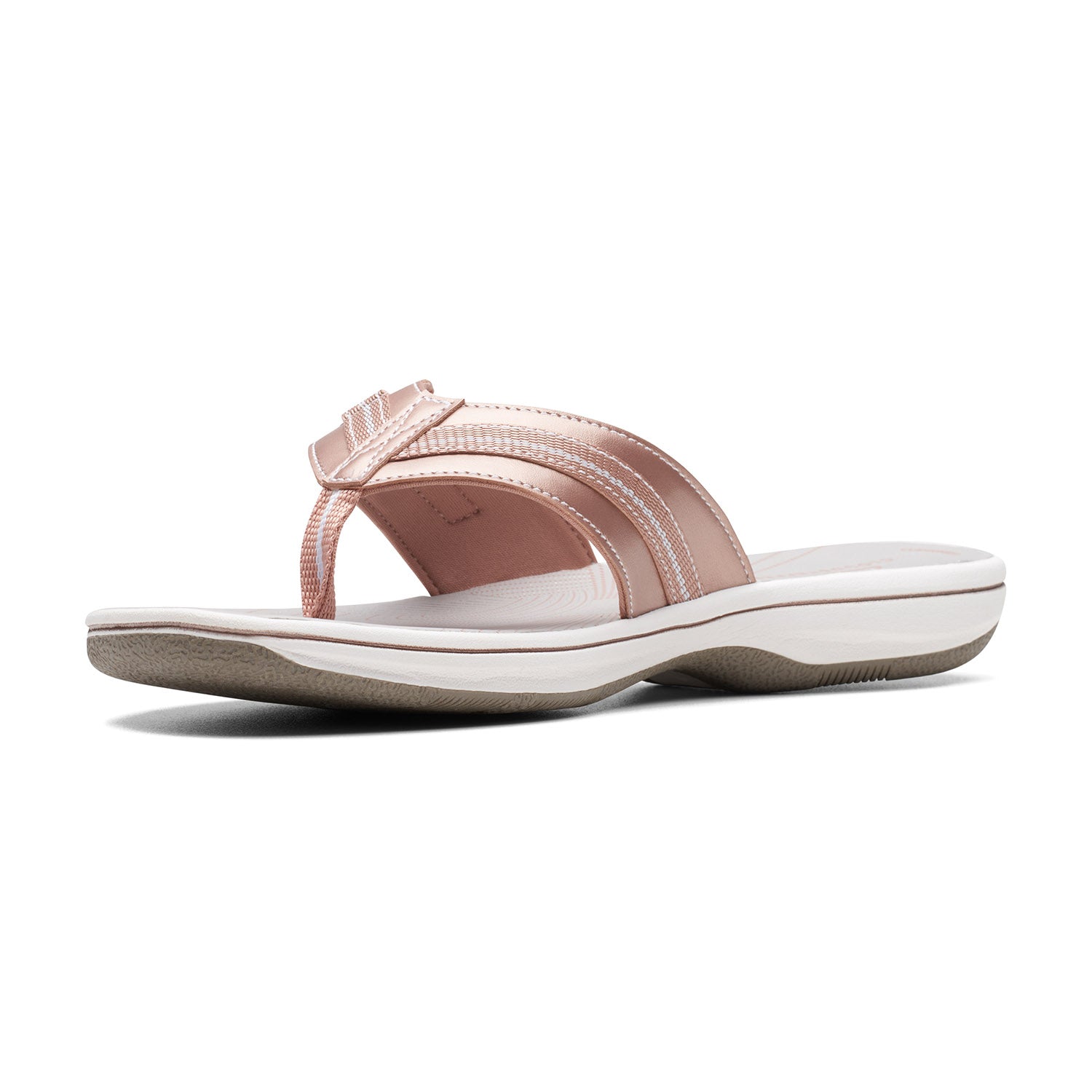Clarks Women Brinkley Jazz Rose Gold Sandals