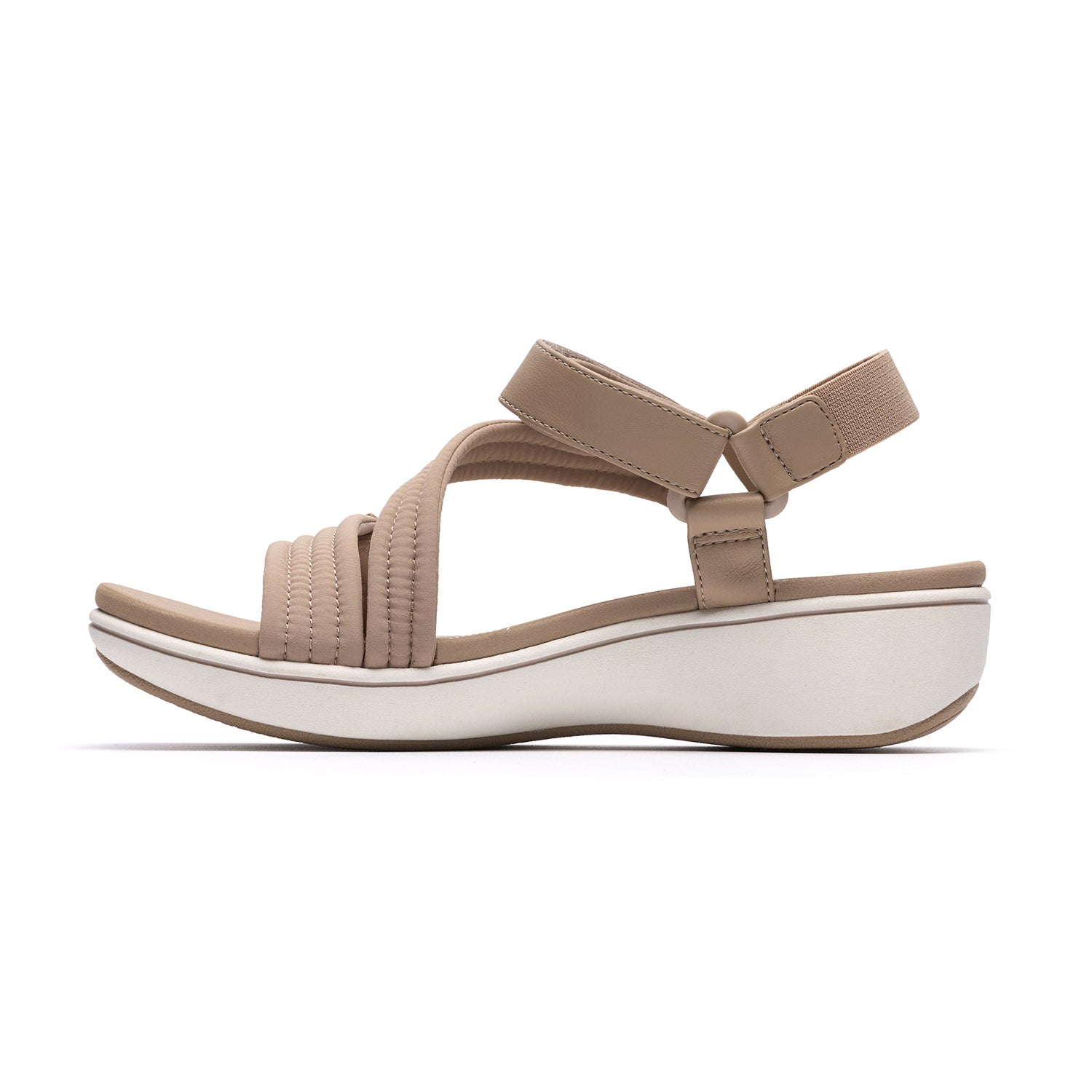 Clarks Women Brinkleyraesun Beige Sandals