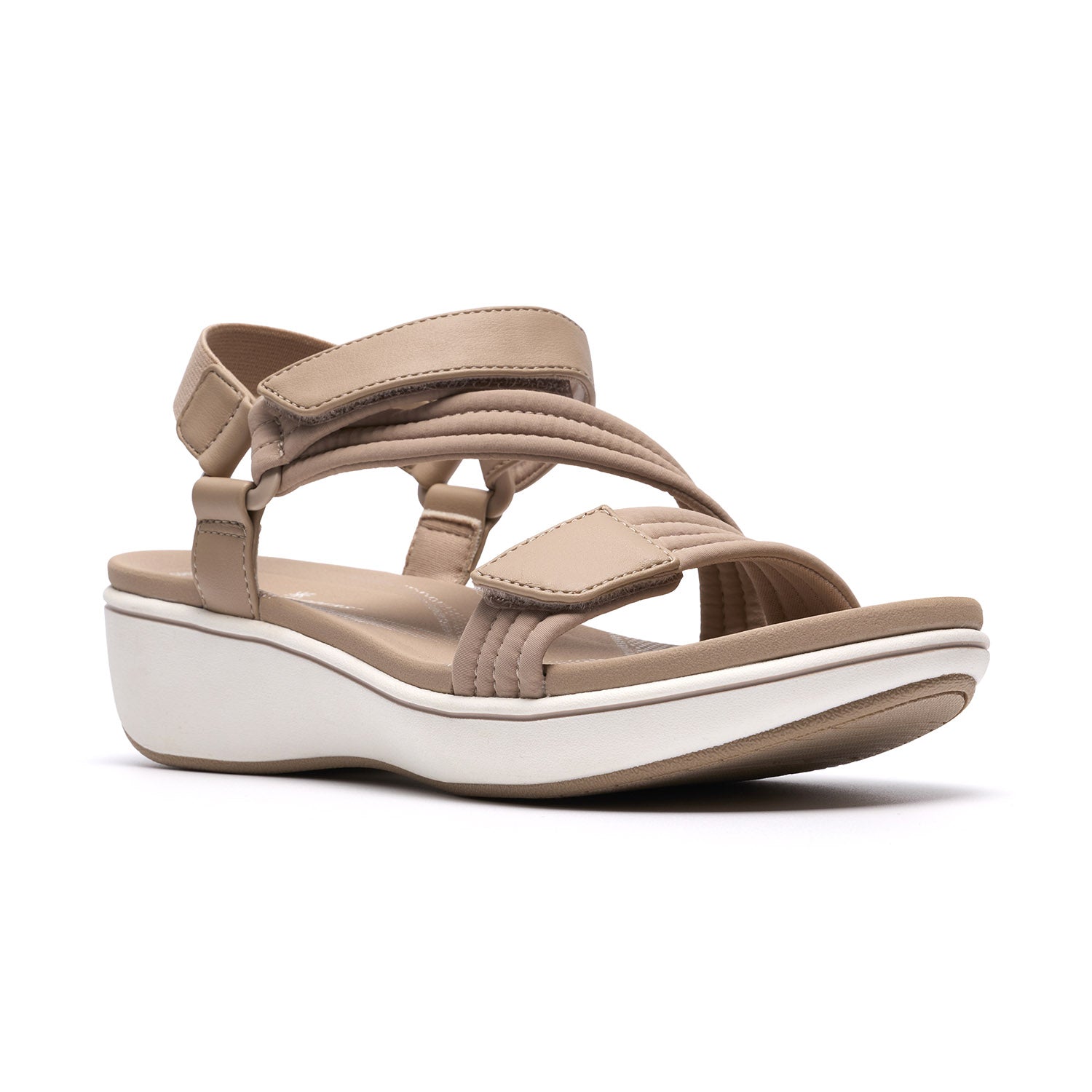 Clarks Women Brinkleyraesun Beige Sandals