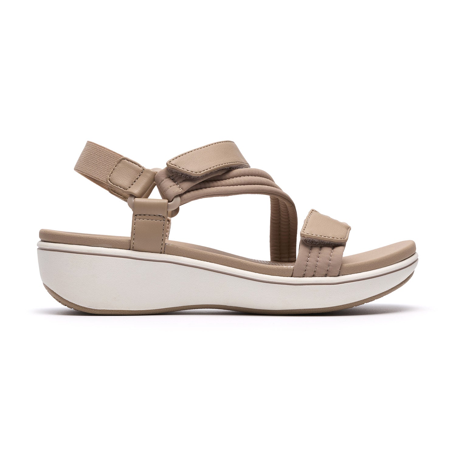 Clarks Women Brinkleyraesun Beige Sandals