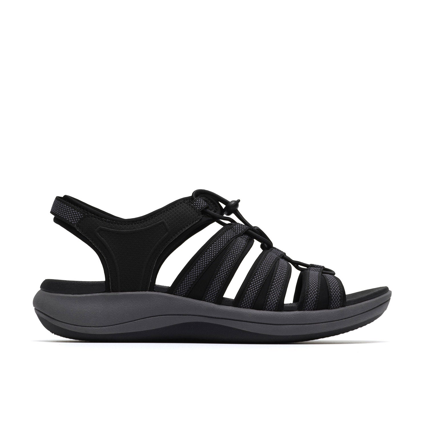 Clarks Women Mira Mabel Black Sandals