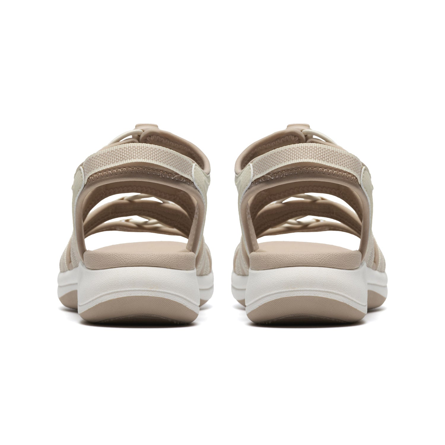 Clarks Women Mira Mabel White-Muly Sandals