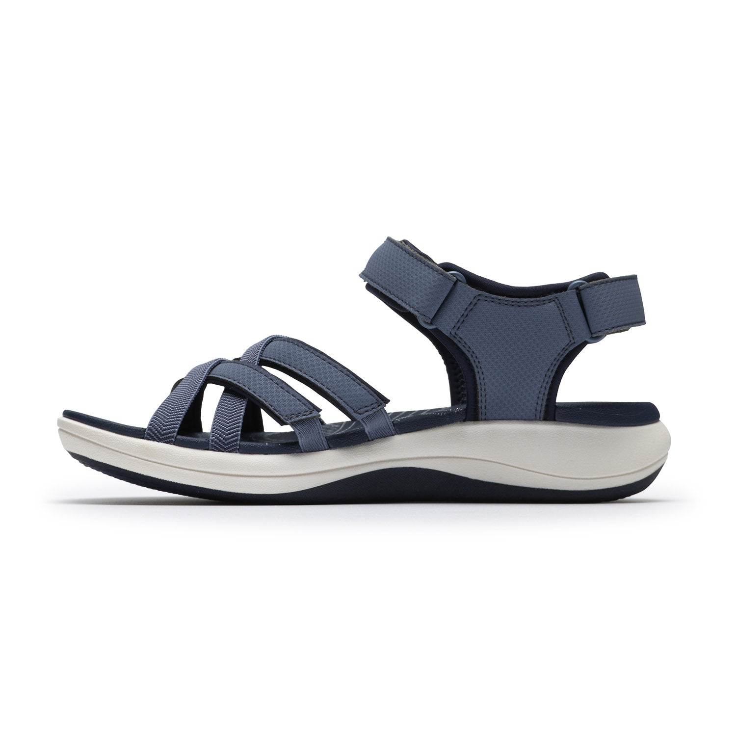 Clarks Women Mira Shore Blue-Navy Sandals