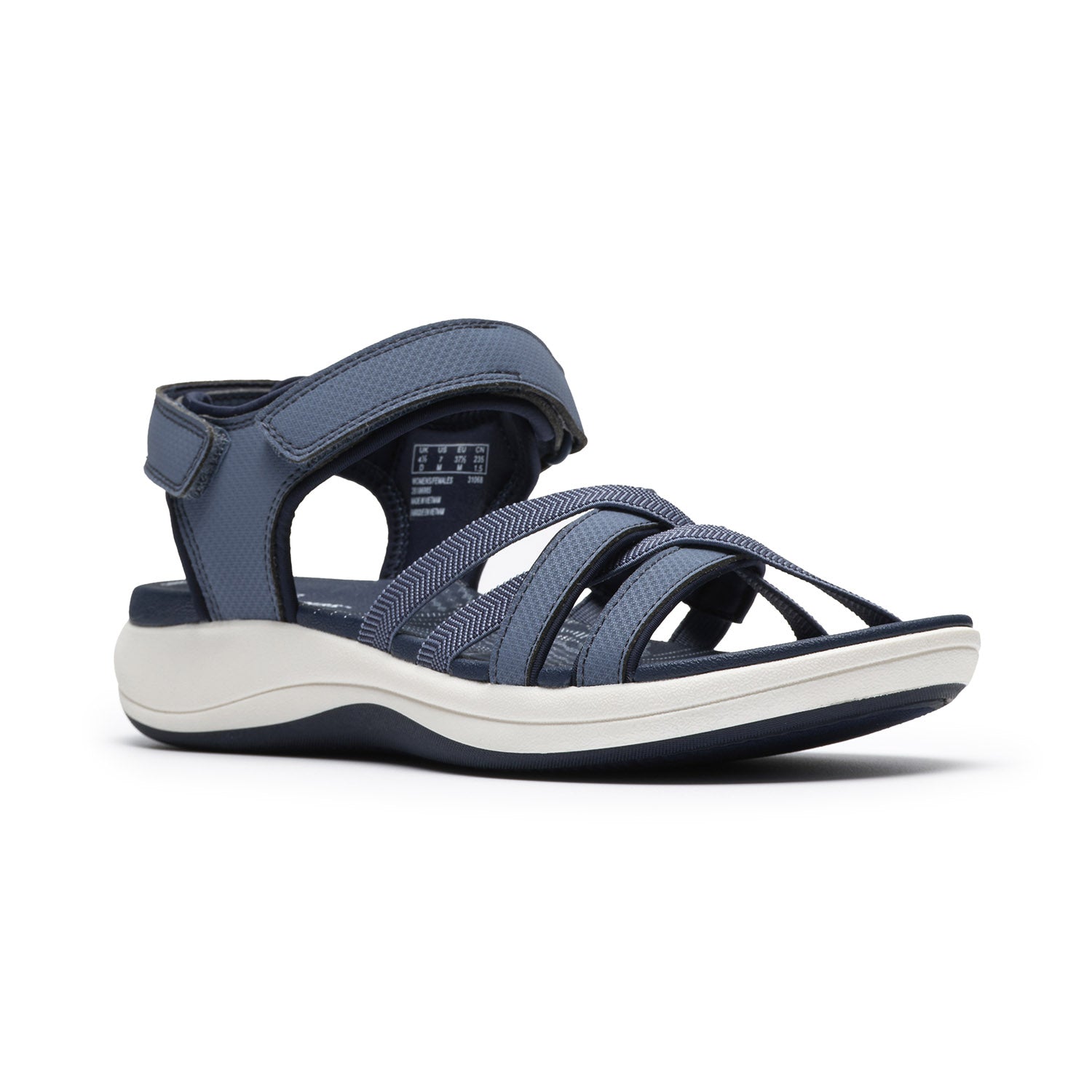 Clarks Women Mira Shore Blue-Navy Sandals